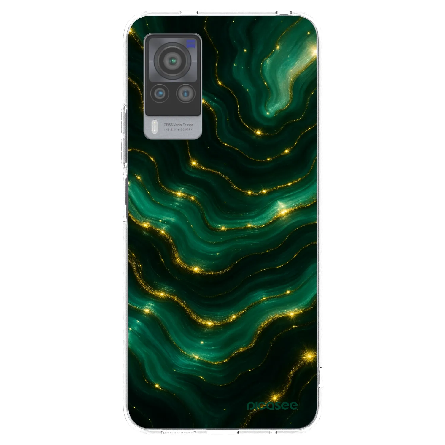 Picasee silikonový průhledný obal pro Vivo X60 Pro 5G - Emerald
