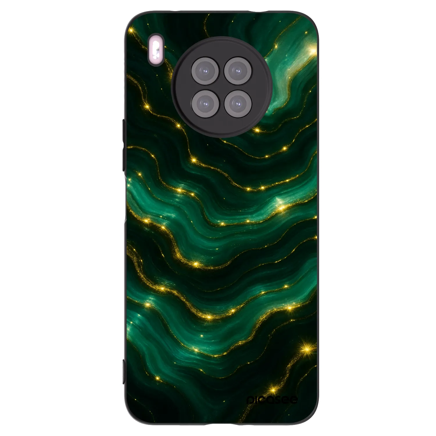 Picasee silikonový černý obal pro Huawei Nova 8i - Emerald