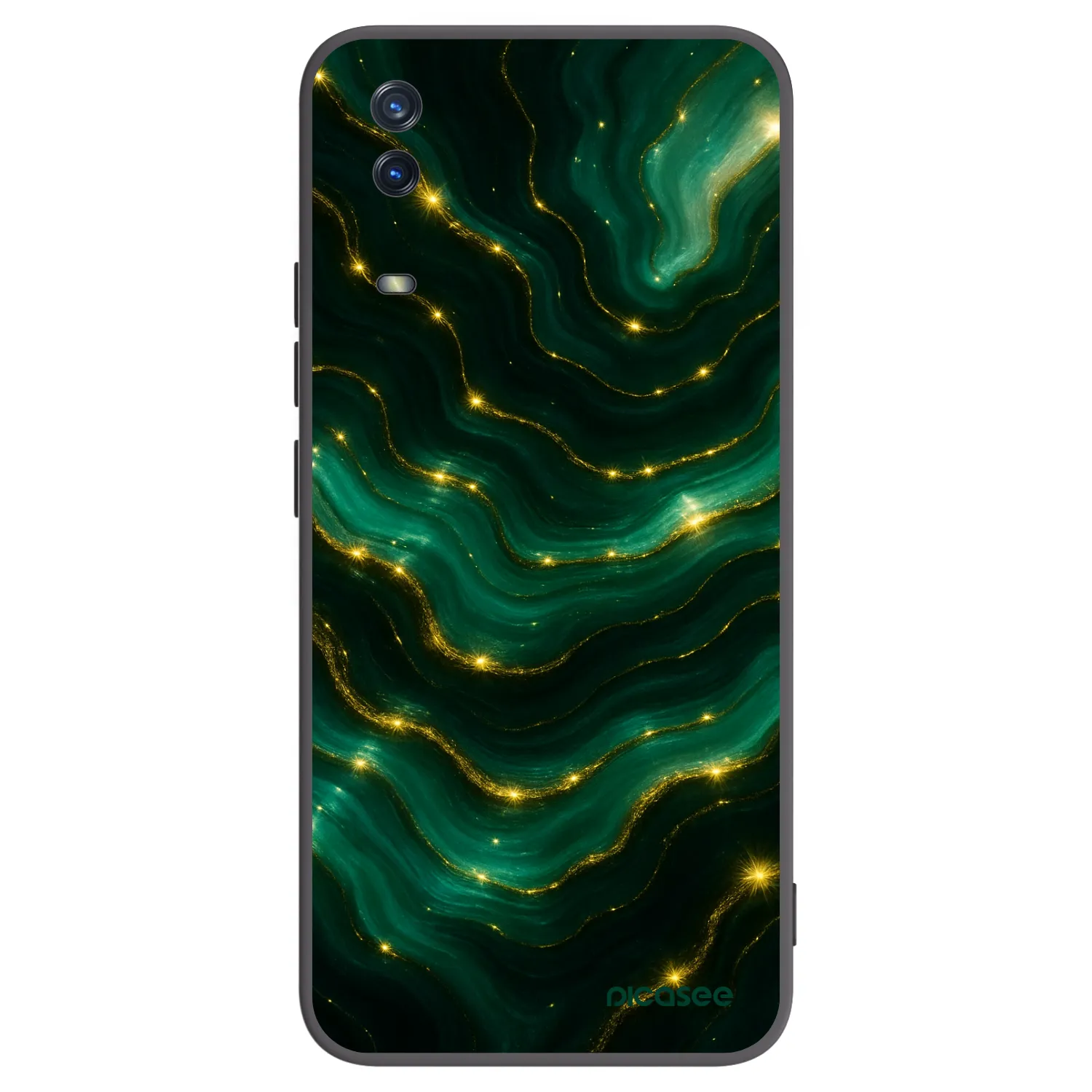 Picasee silikonový černý obal pro Vivo Y11s - Emerald