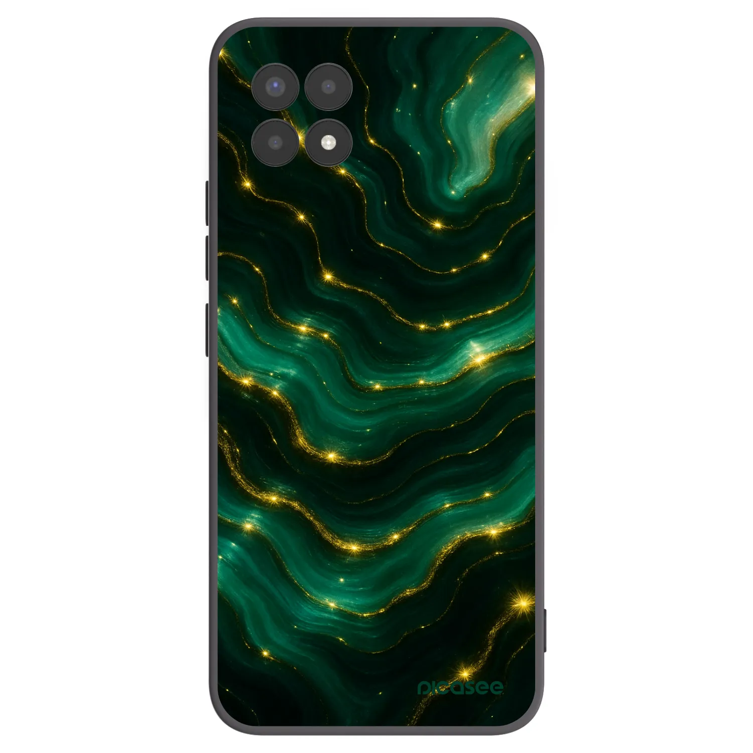 Picasee silikonový černý obal pro Realme 8i - Emerald