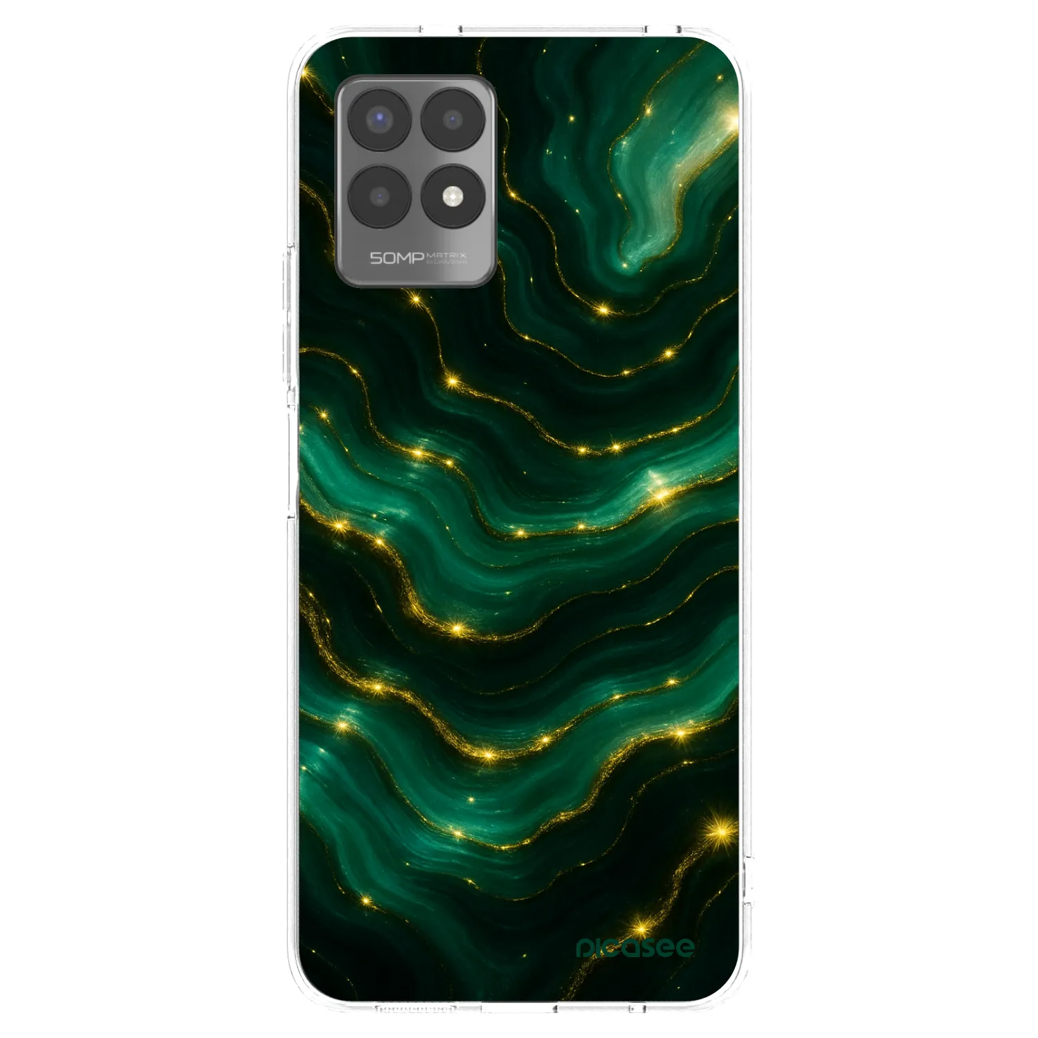 Picasee silikonový průhledný obal pro Realme 8i - Emerald