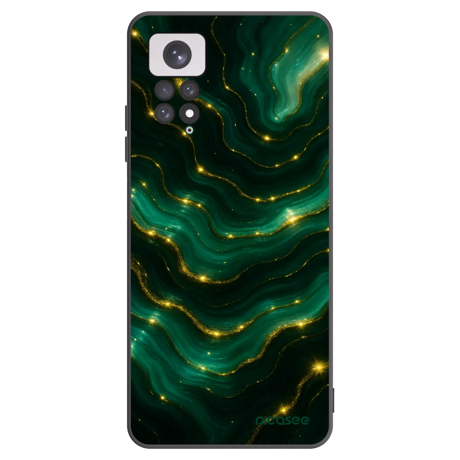 Picasee silikonový černý obal pro Xiaomi Redmi Note 11 - Emerald