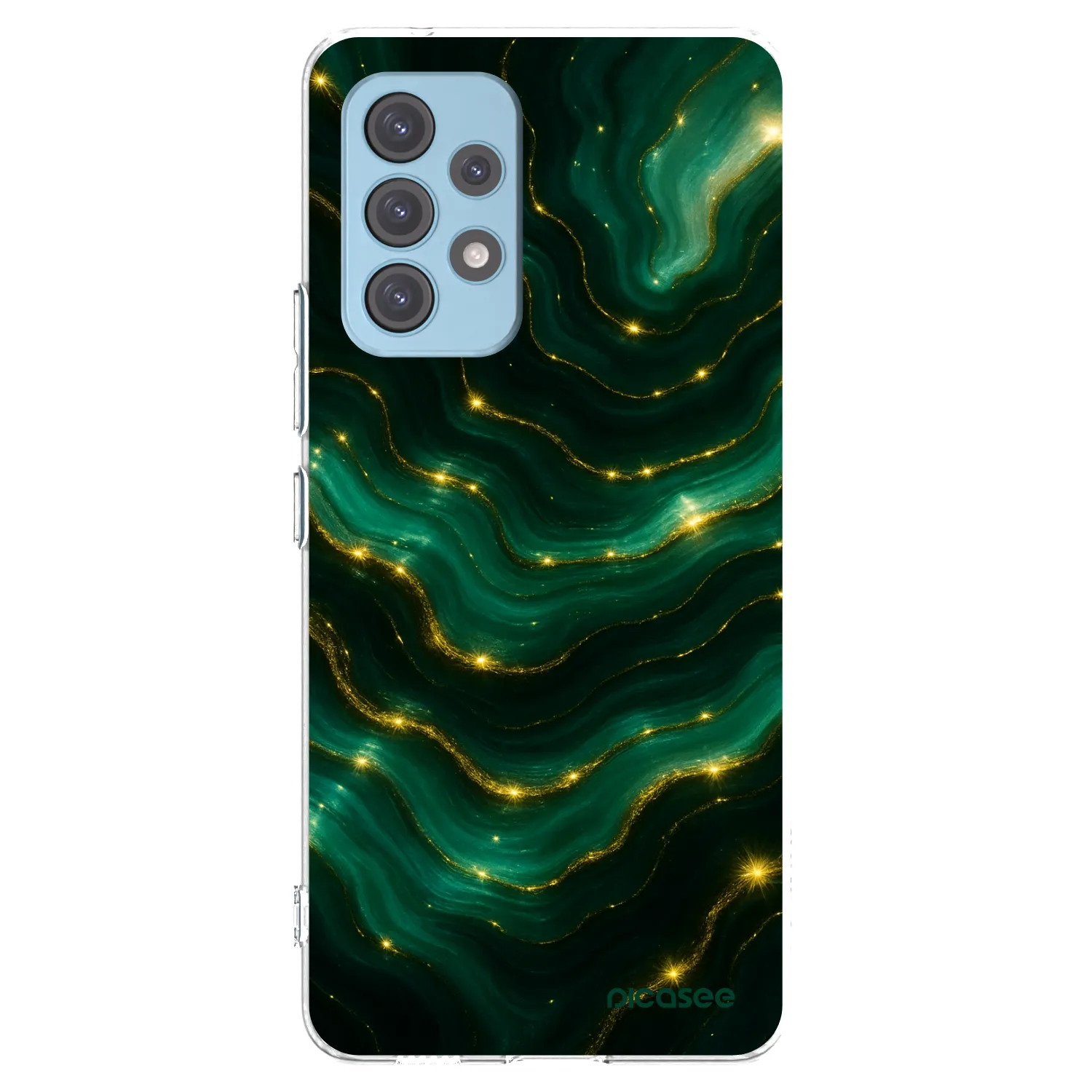 Picasee silikonový průhledný obal pro Samsung Galaxy A53 5G A536 - Emerald