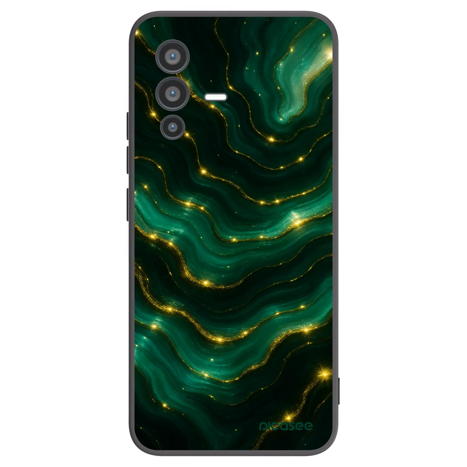 Picasee silikonový černý obal pro Vivo V23 5G - Emerald