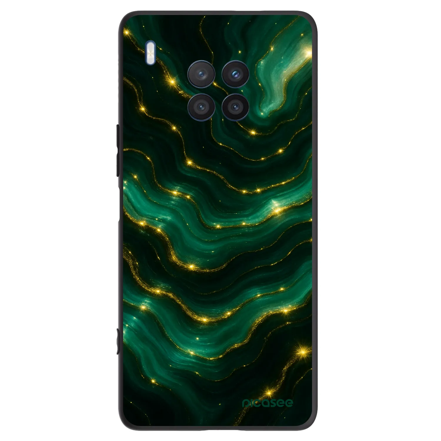 Picasee silikonový černý obal pro Honor 50 Lite - Emerald