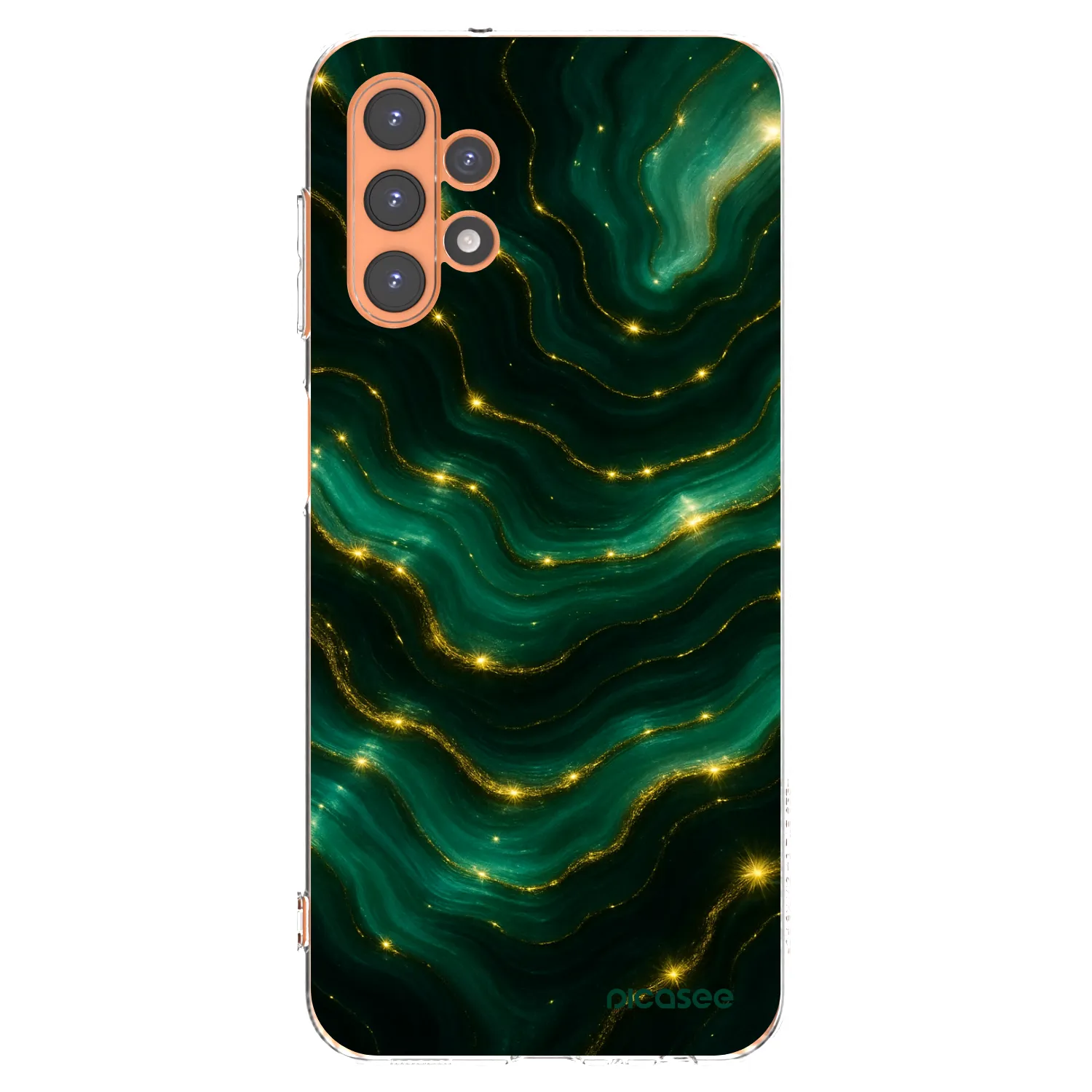Picasee silikonový průhledný obal pro Samsung Galaxy A13 4G A135 - Emerald