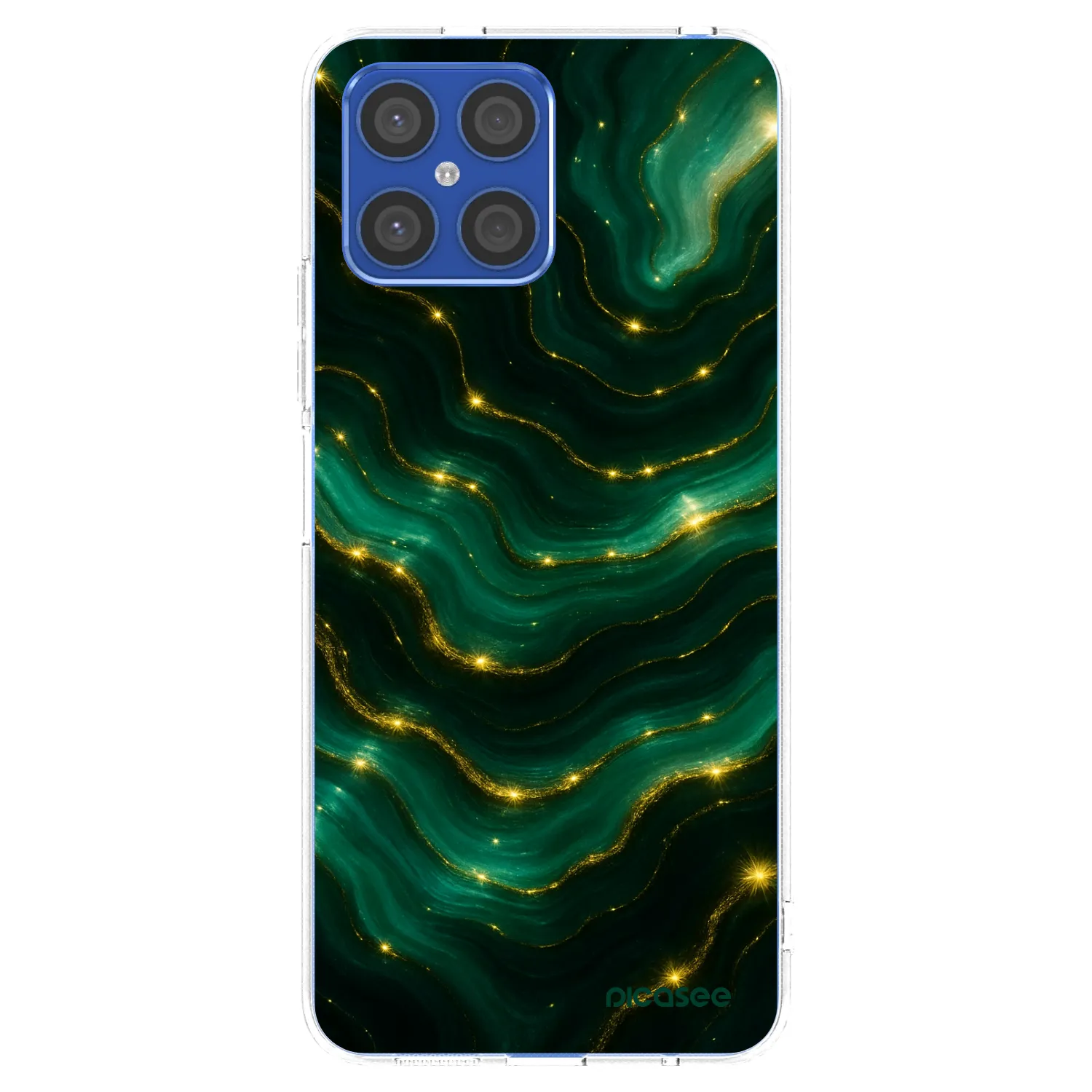 Picasee silikonový průhledný obal pro Honor X8 4G - Emerald