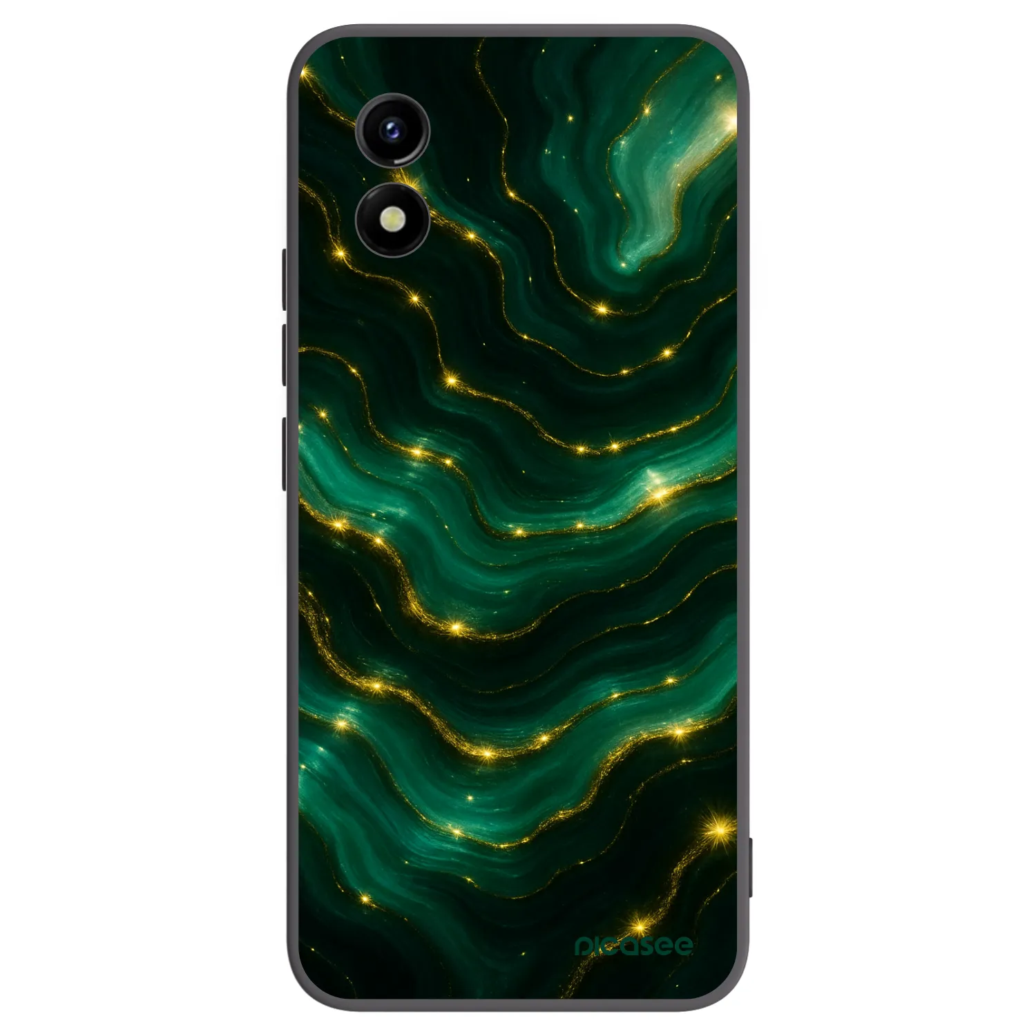 Picasee silikonový černý obal pro Vivo Y01 - Emerald