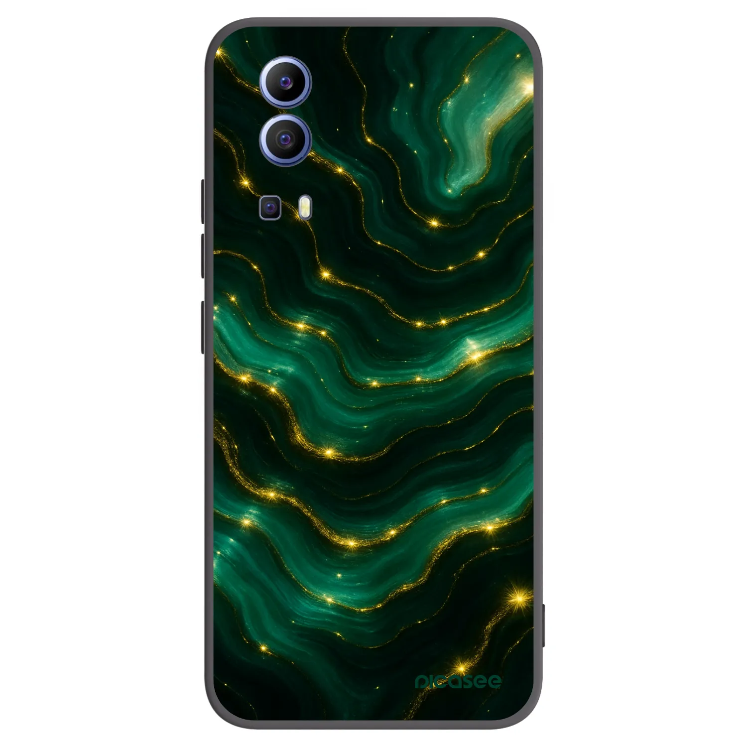 Picasee silikonový černý obal pro Vivo Y52 5G - Emerald