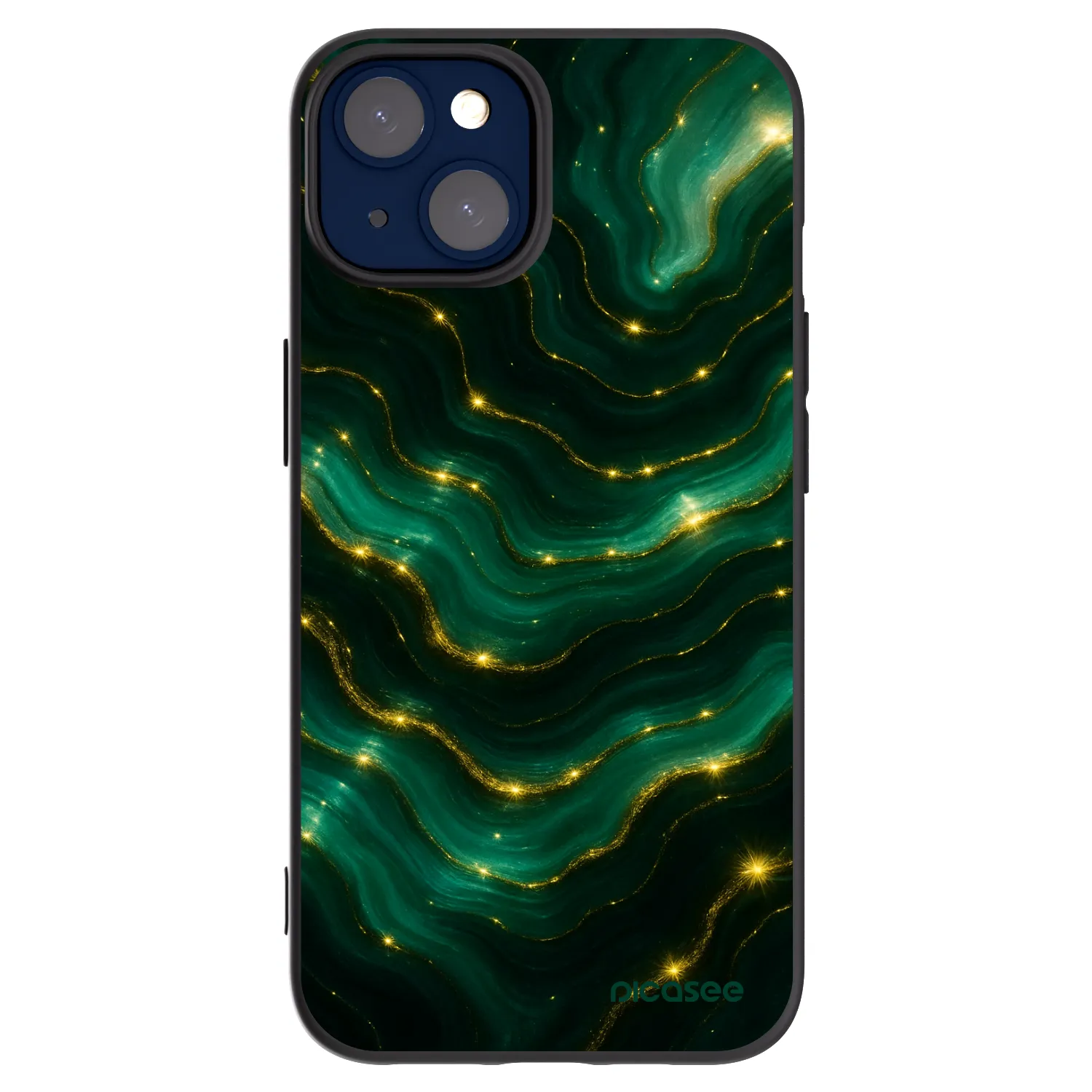 Picasee silikonový černý obal pro Apple iPhone 14 - Emerald