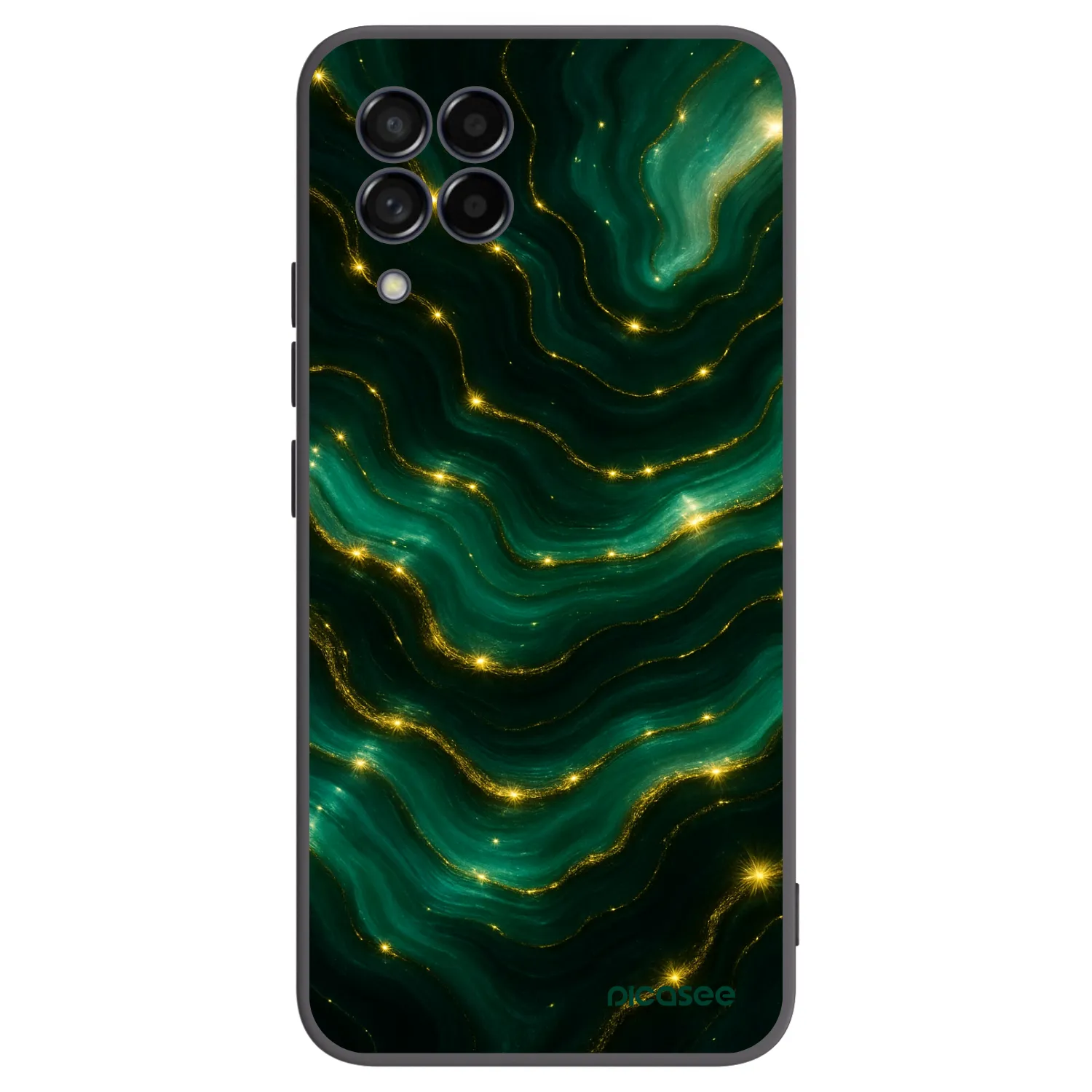 Picasee silikonový černý obal pro Samsung Galaxy M53 5G - Emerald