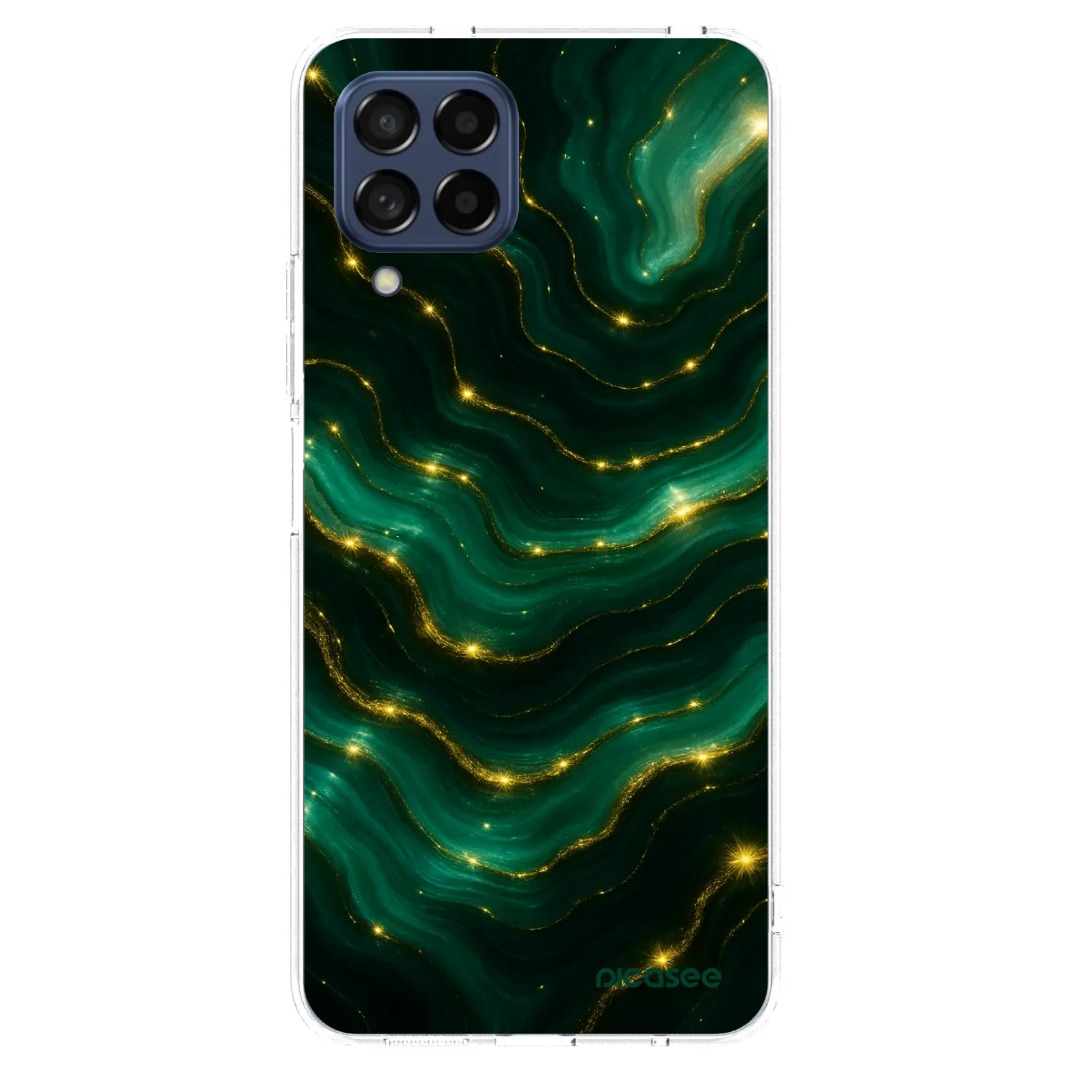 Picasee silikonový průhledný obal pro Samsung Galaxy M53 5G - Emerald