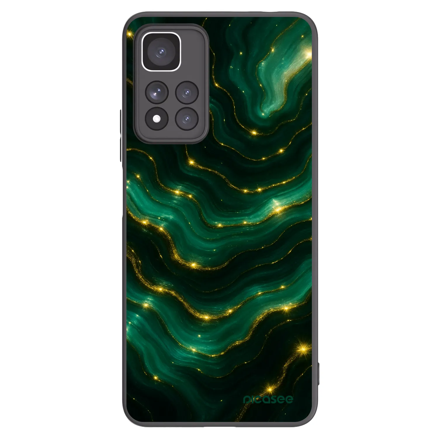 Picasee silikonový černý obal pro Xiaomi Redmi Note 11 Pro+ 5G - Emerald