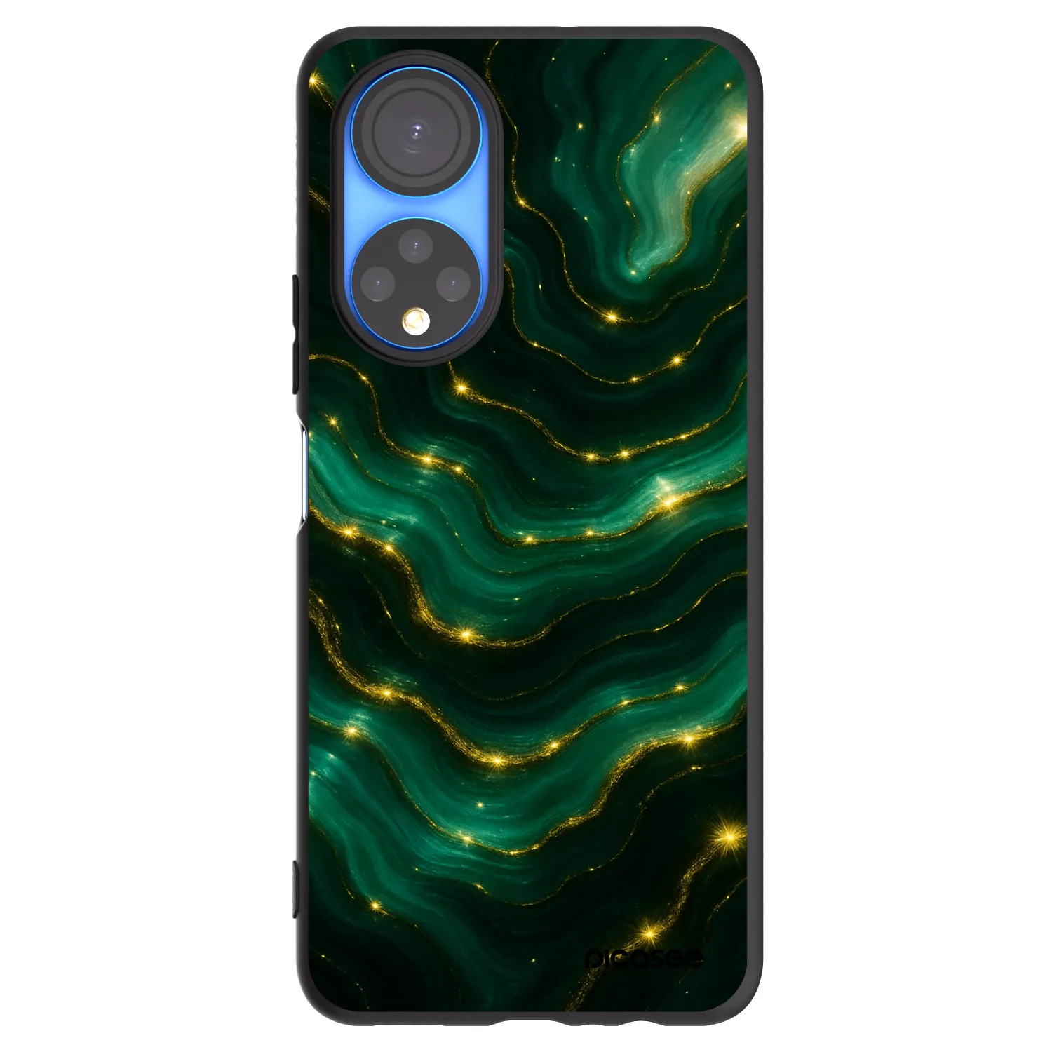 Picasee silikonový černý obal pro Honor X7 - Emerald