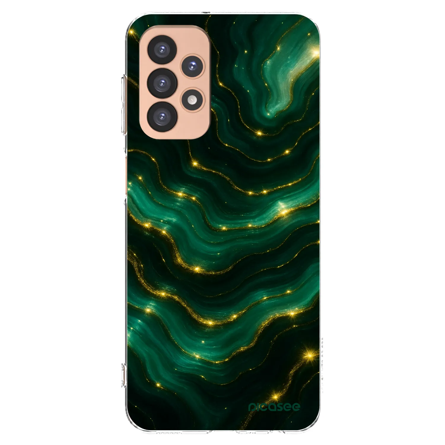 Picasee silikonový průhledný obal pro Samsung Galaxy A23 A236B 5G - Emerald