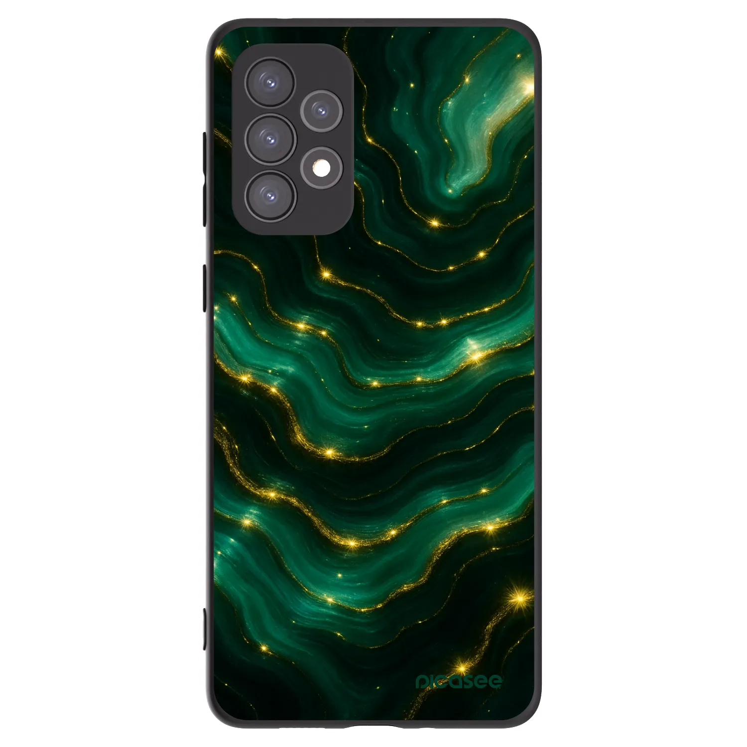 Picasee silikonový černý obal pro Samsung Galaxy A73 5G - Emerald