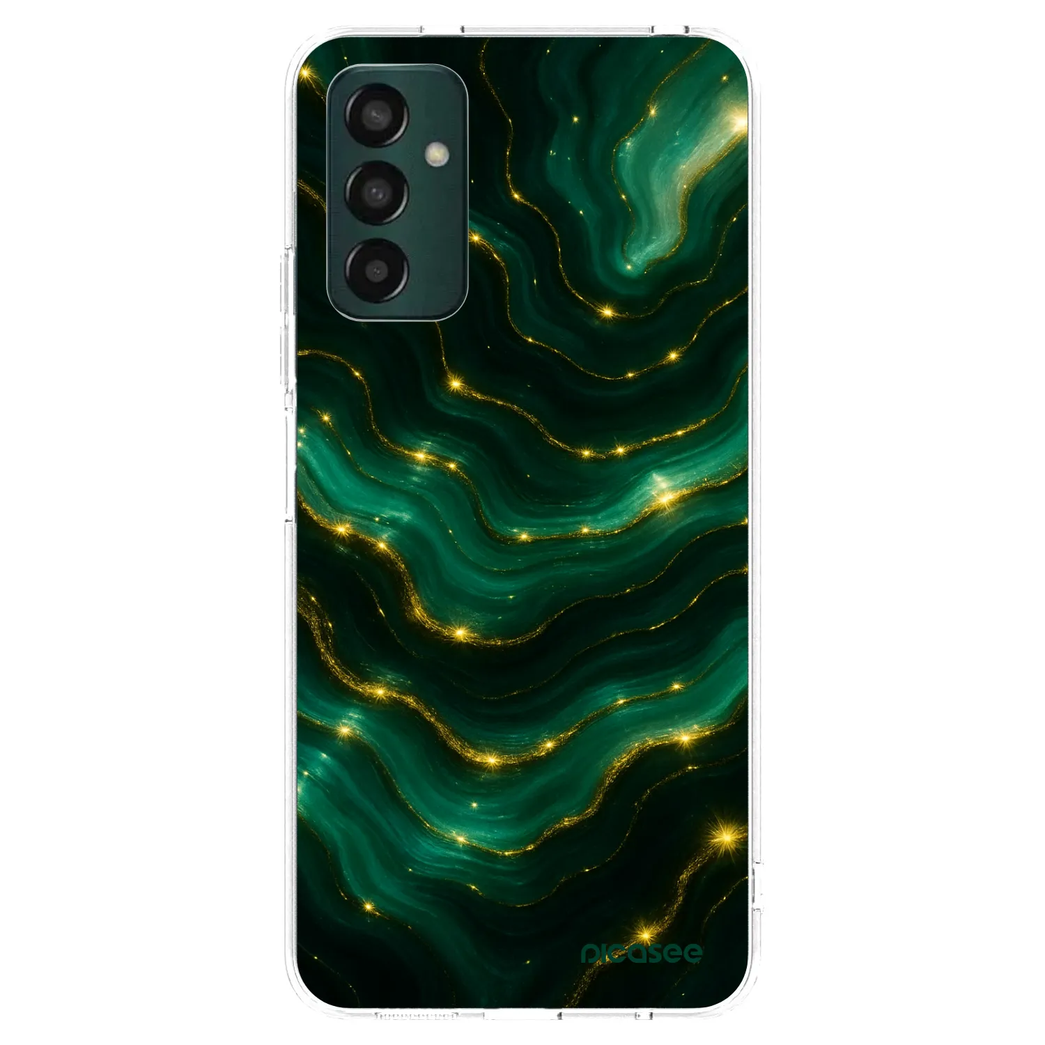 Picasee silikonový průhledný obal pro Samsung Galaxy M23 5G - Emerald