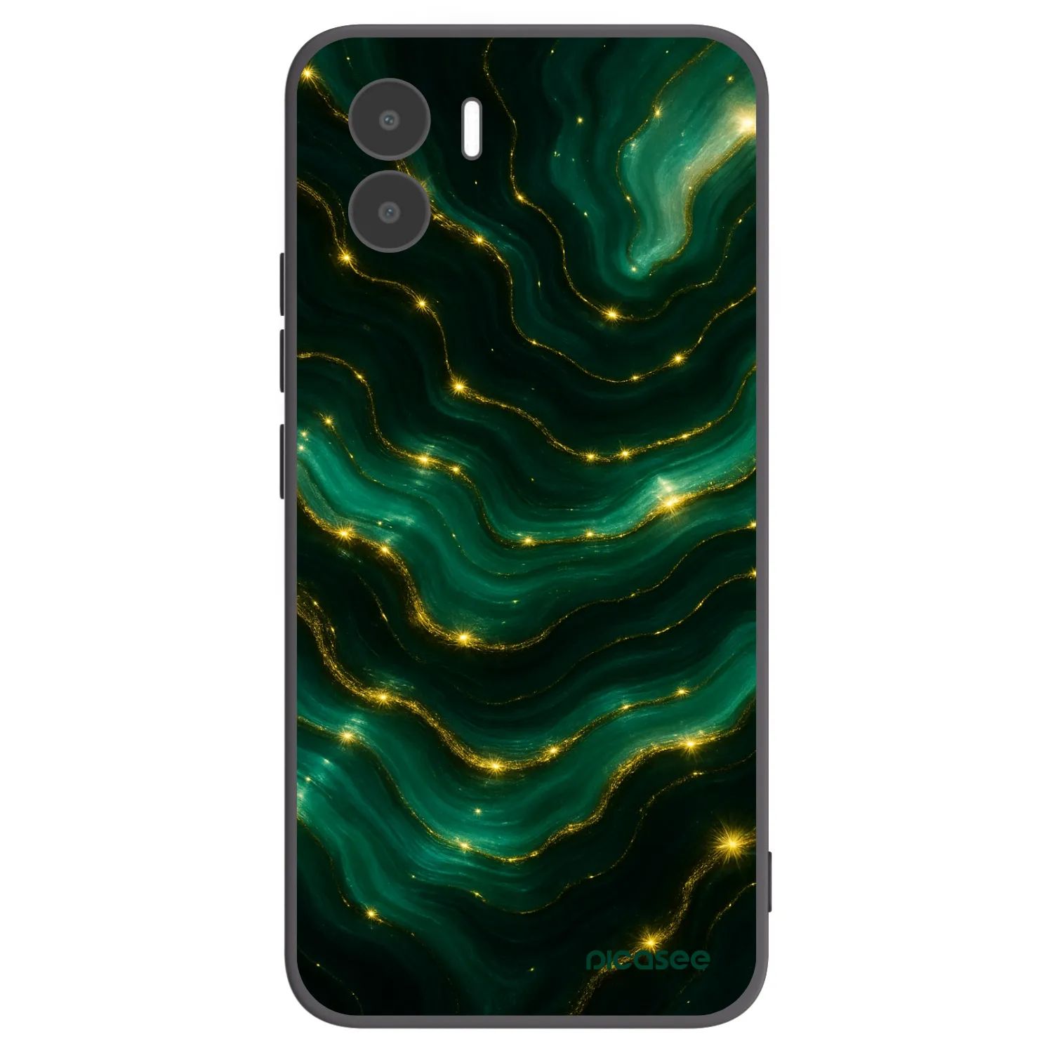 Picasee silikonový černý obal pro Xiaomi Redmi A1 - Emerald