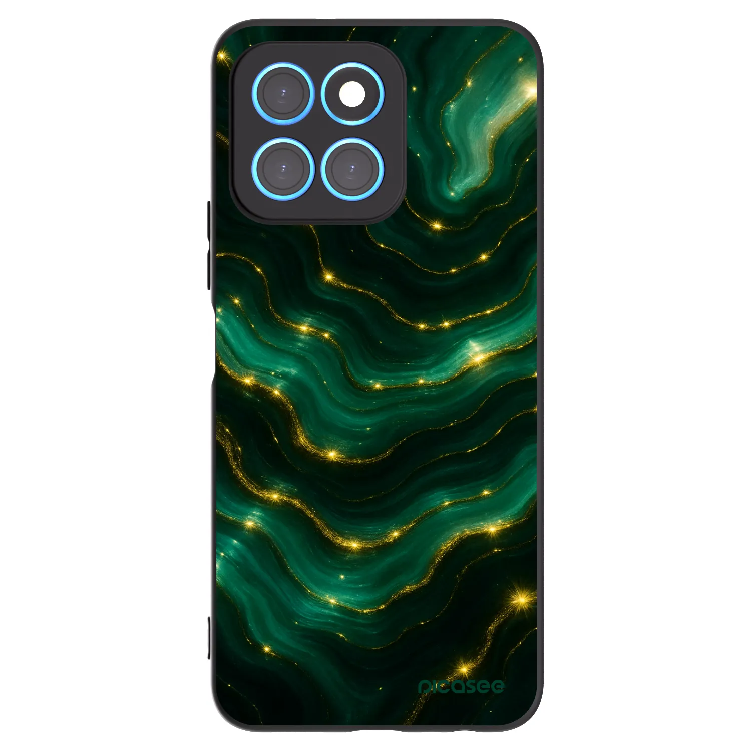Picasee silikonový černý obal pro Honor X8 5G - Emerald