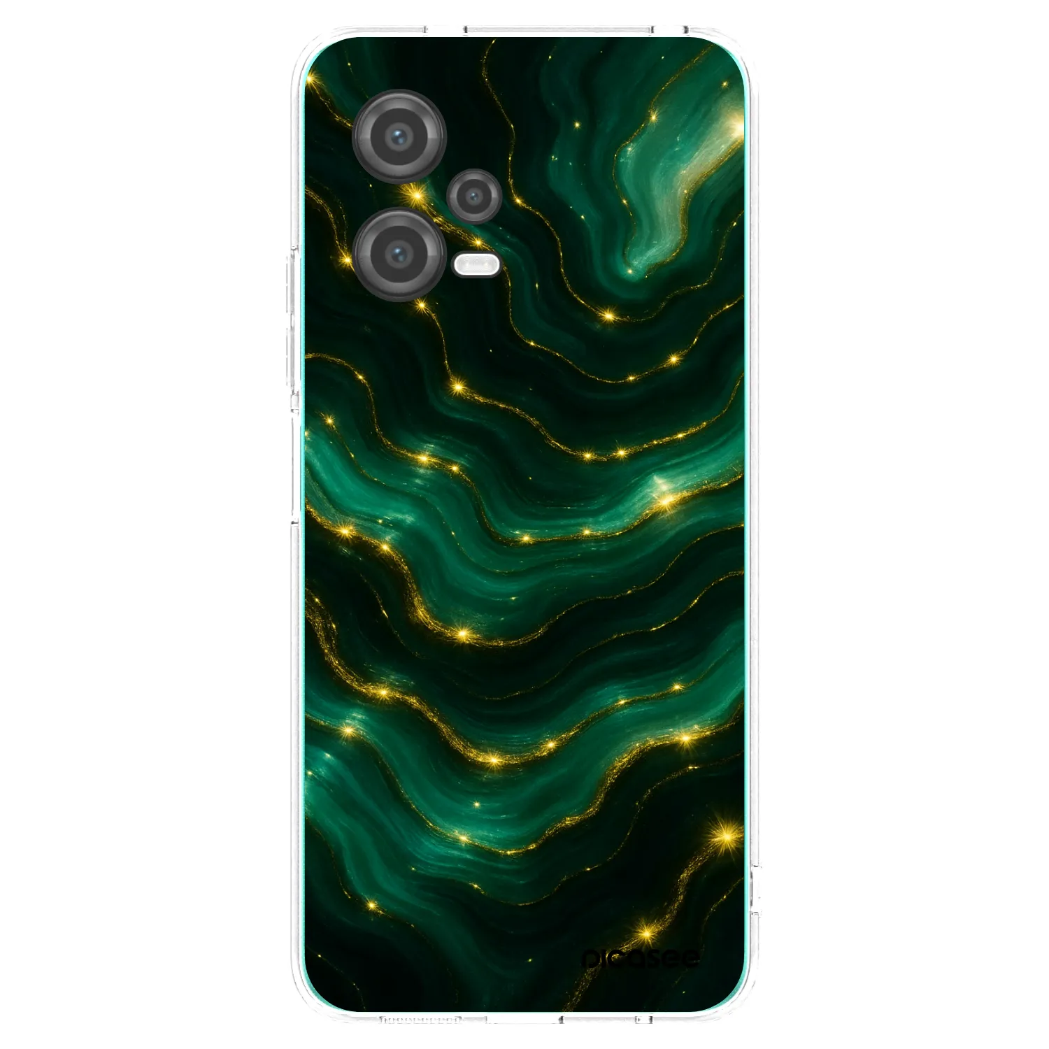 Picasee silikonový průhledný obal pro Xiaomi Poco X5 - Emerald