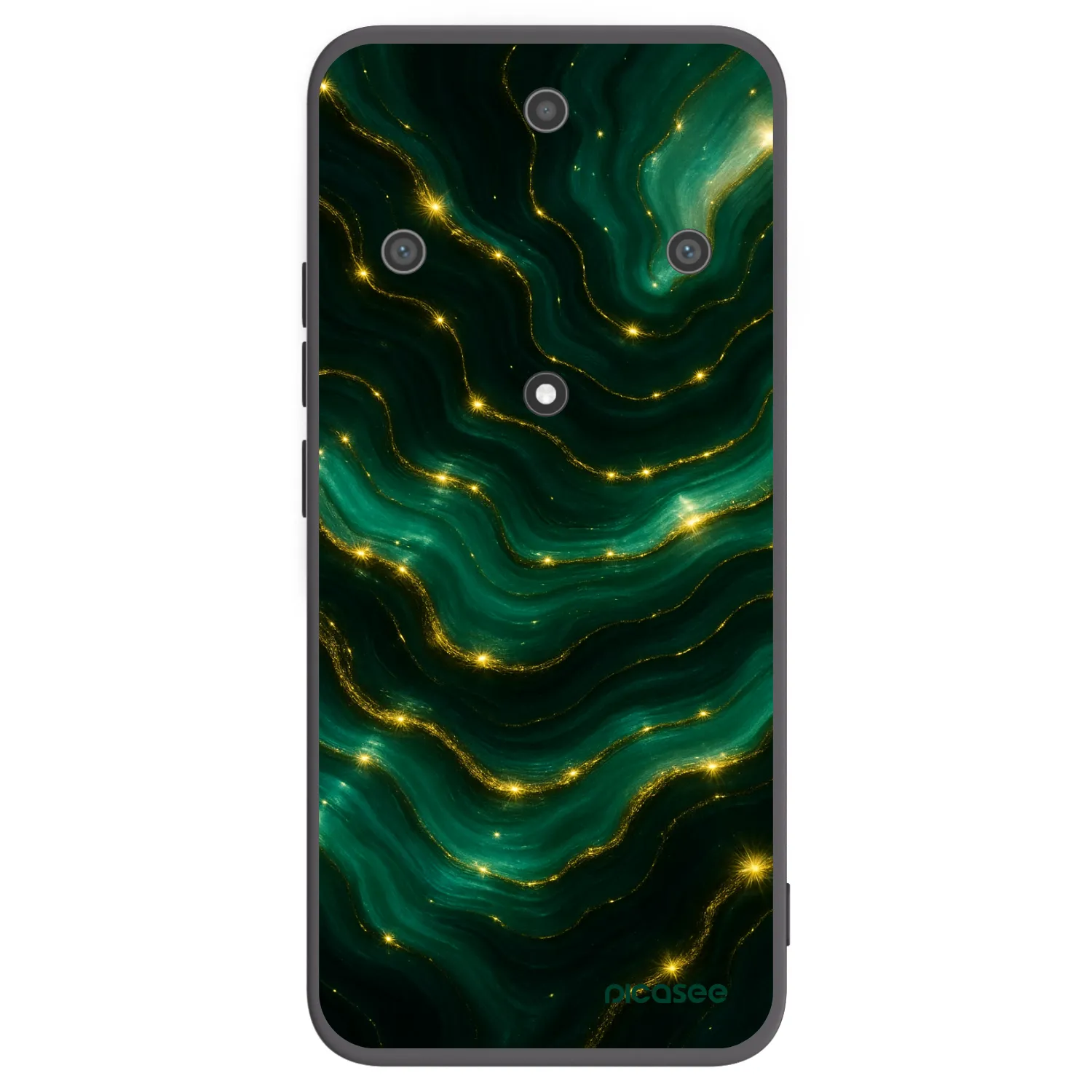 Picasee silikonový černý obal pro Honor Magic5 Lite 5G - Emerald