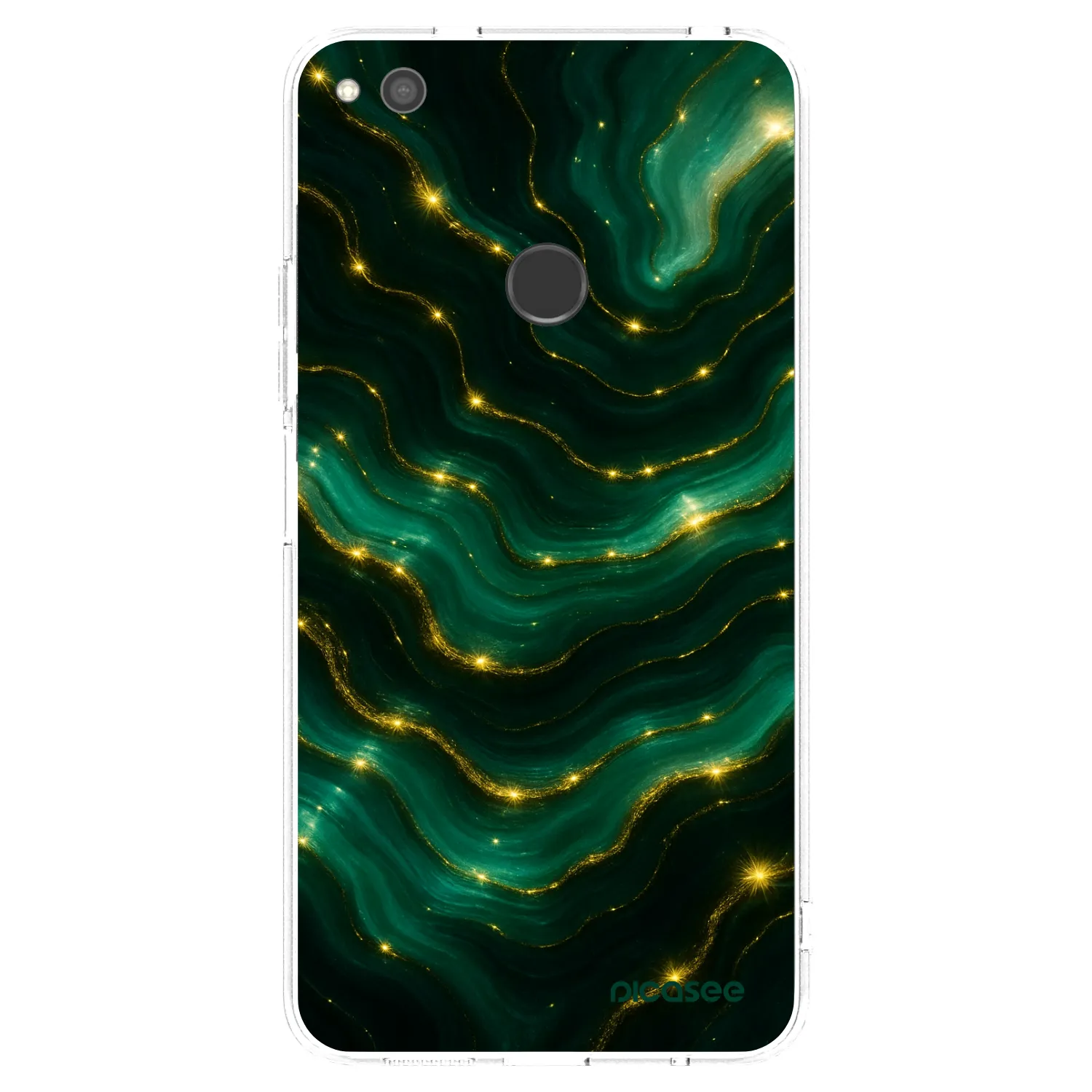 Picasee silikonový průhledný obal pro Huawei P9 Lite 2017 - Emerald