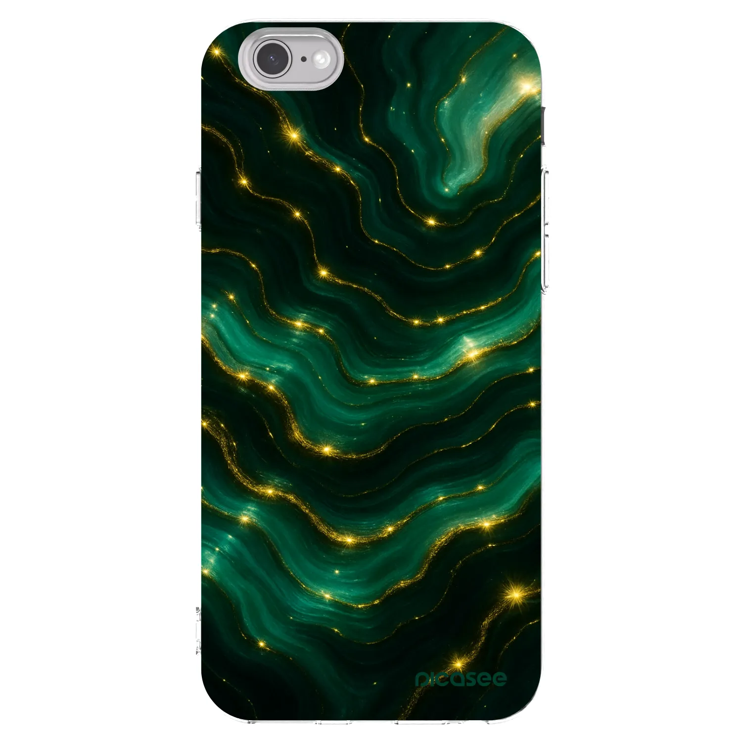 Picasee silikonový průhledný obal pro Apple iPhone 6/6S - Emerald