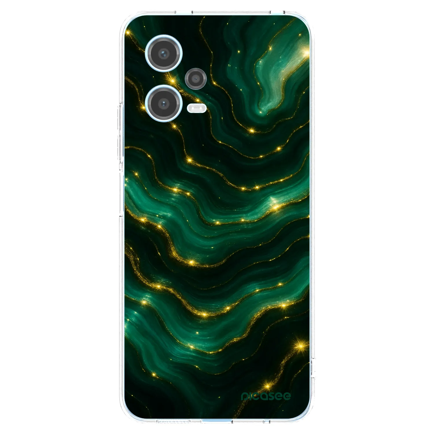 Picasee silikonový průhledný obal pro Xiaomi Redmi Note 12 5G - Emerald