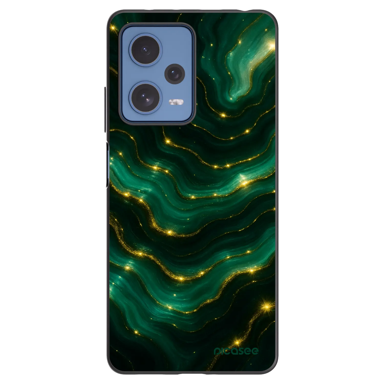 Picasee silikonový černý obal pro Xiaomi Redmi Note 12 Pro 5G - Emerald