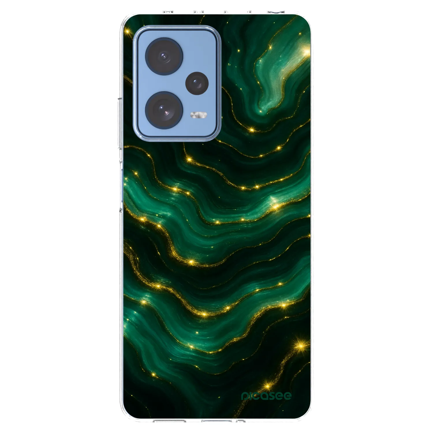 Picasee silikonový průhledný obal pro Xiaomi Redmi Note 12 Pro 5G - Emerald