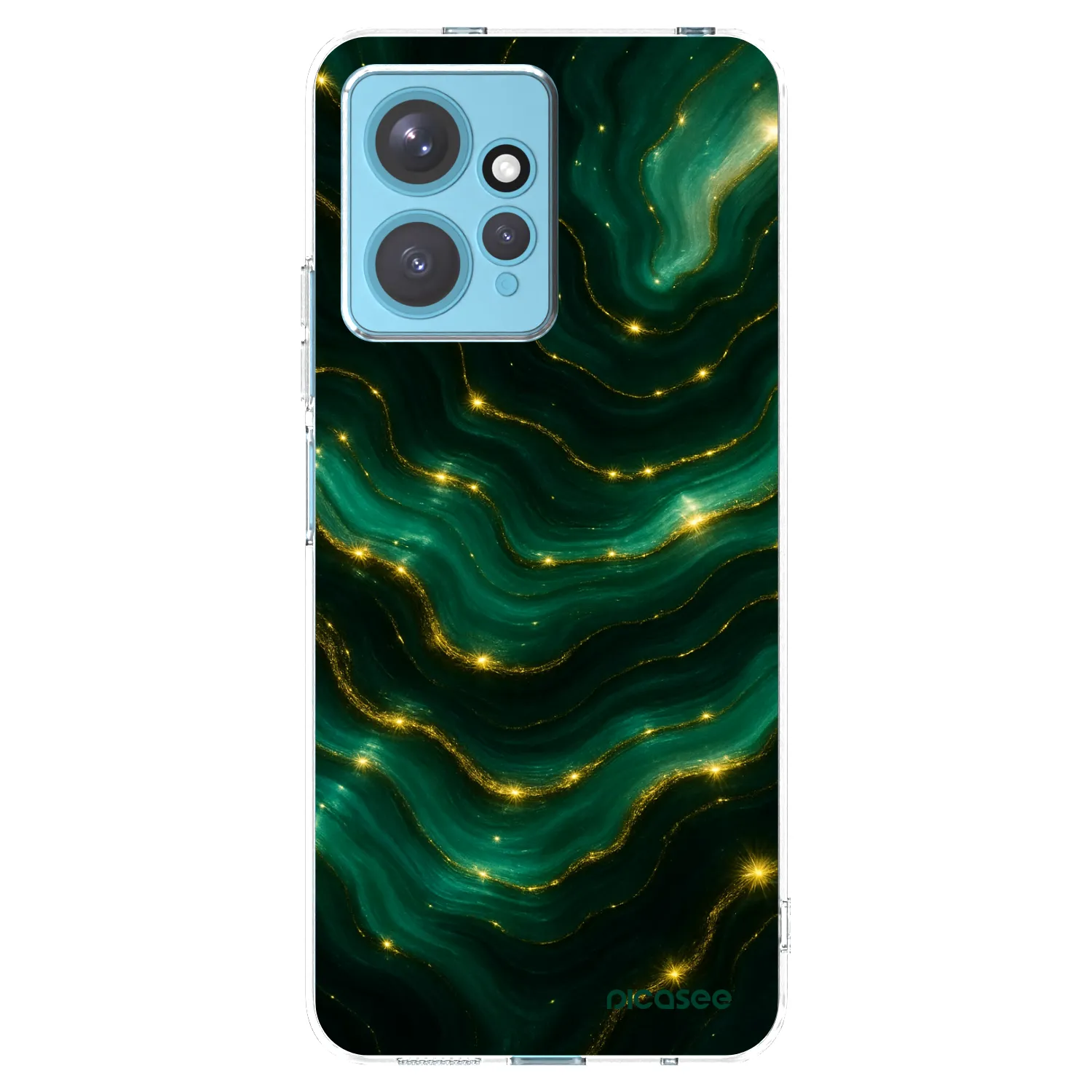 Picasee silikonový průhledný obal pro Xiaomi Redmi Note 12 4G - Emerald