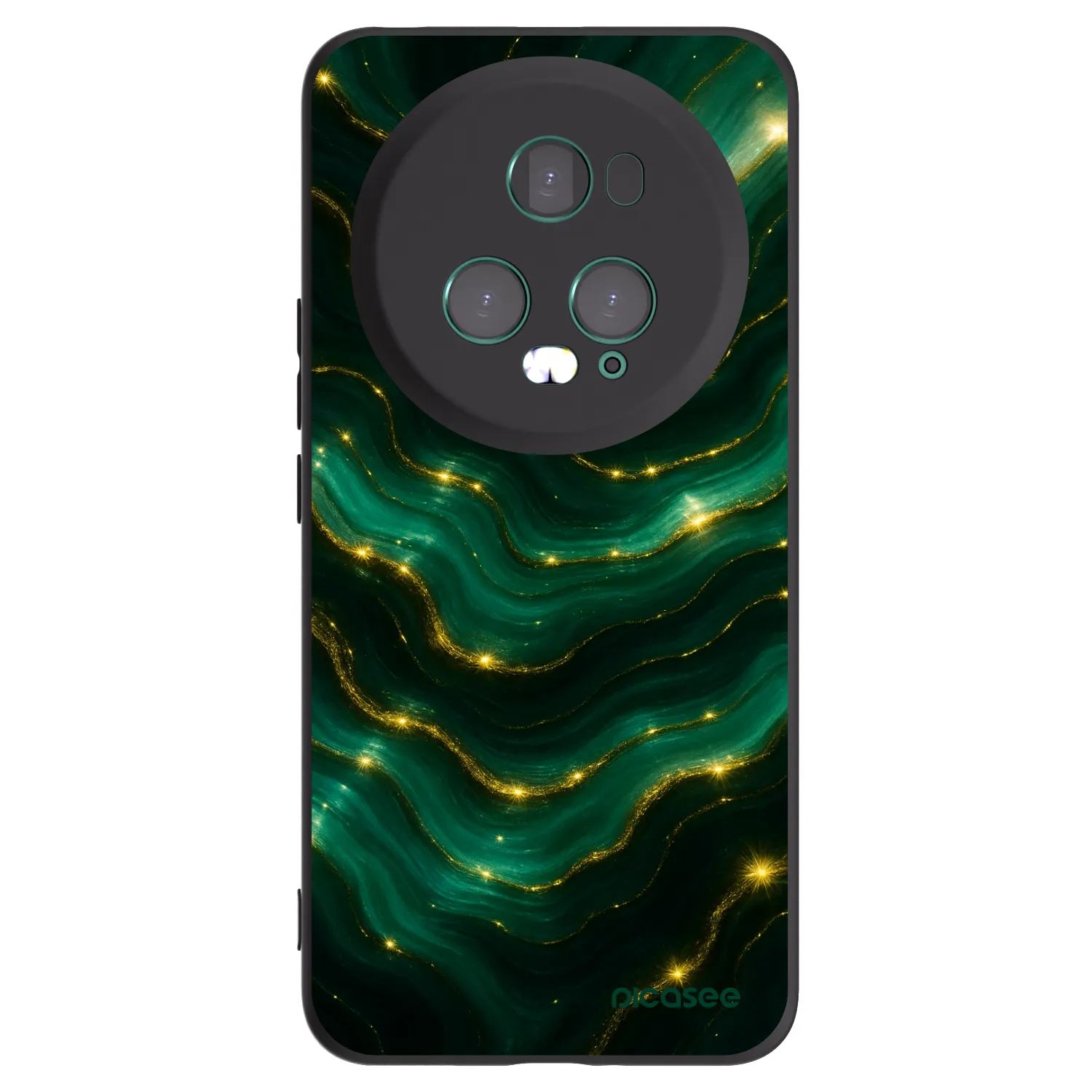 Picasee silikonový černý obal pro Honor Magic5 Pro - Emerald