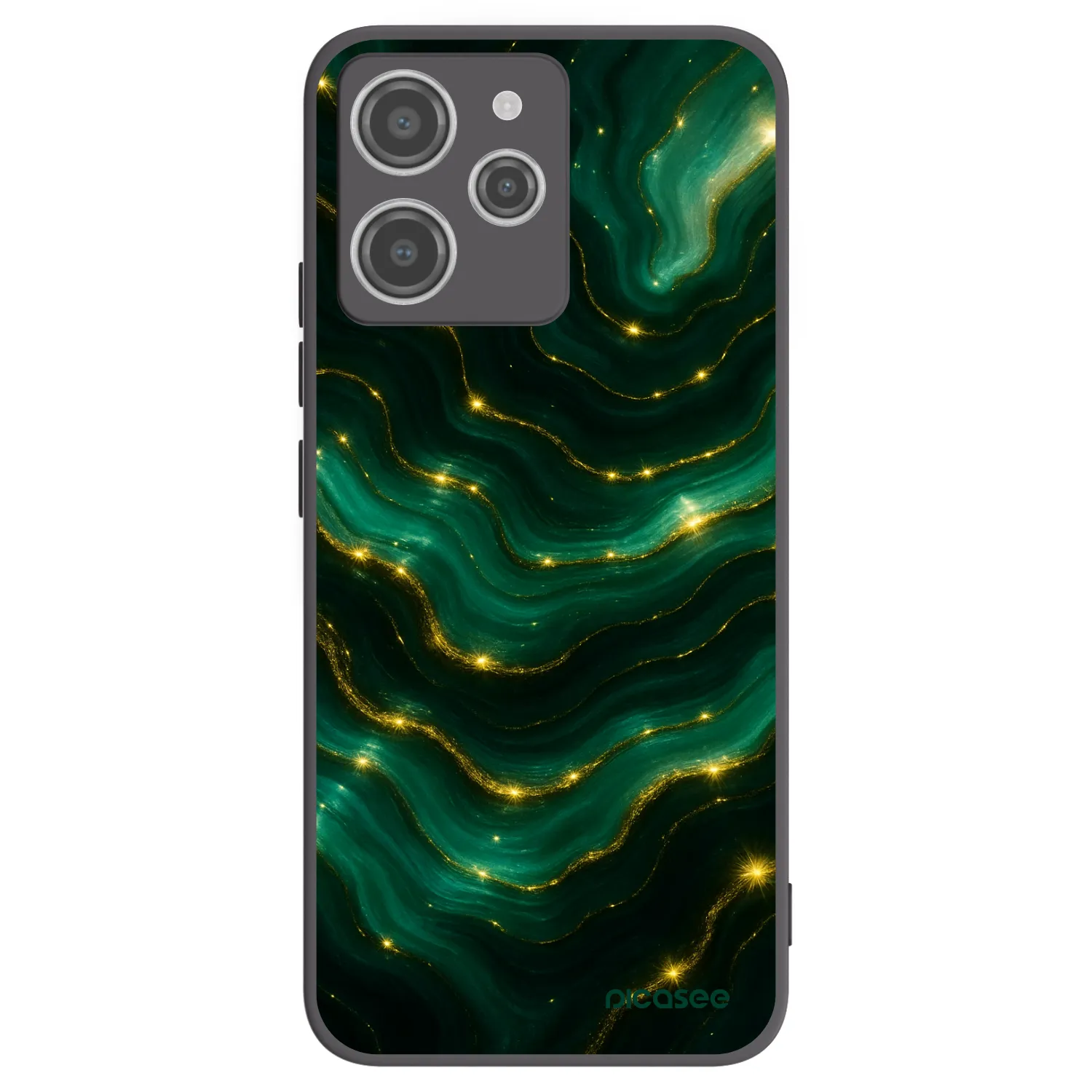 Picasee silikonový černý obal pro Xiaomi Redmi 12 4G - Emerald