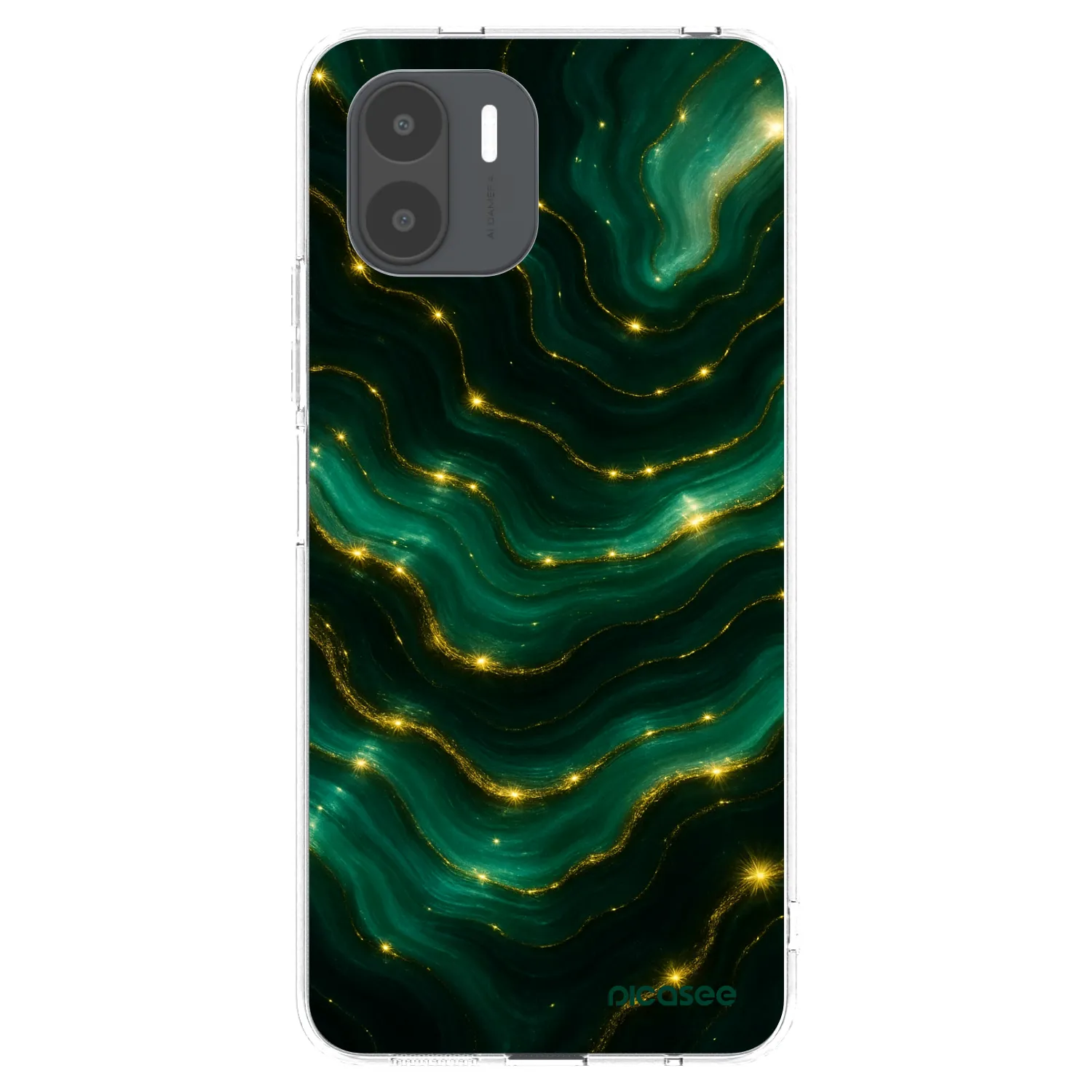 Picasee silikonový průhledný obal pro Xiaomi Redmi A2 - Emerald