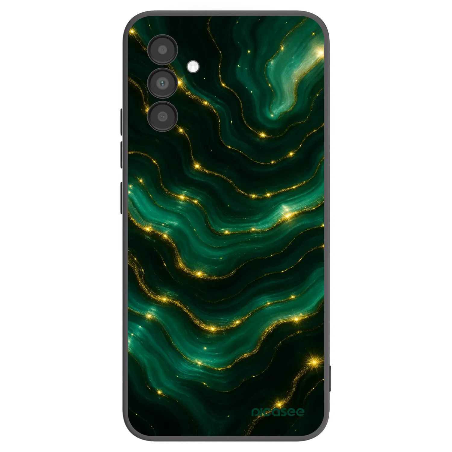 Picasee silikonový černý obal pro Samsung Galaxy A04s A047F - Emerald