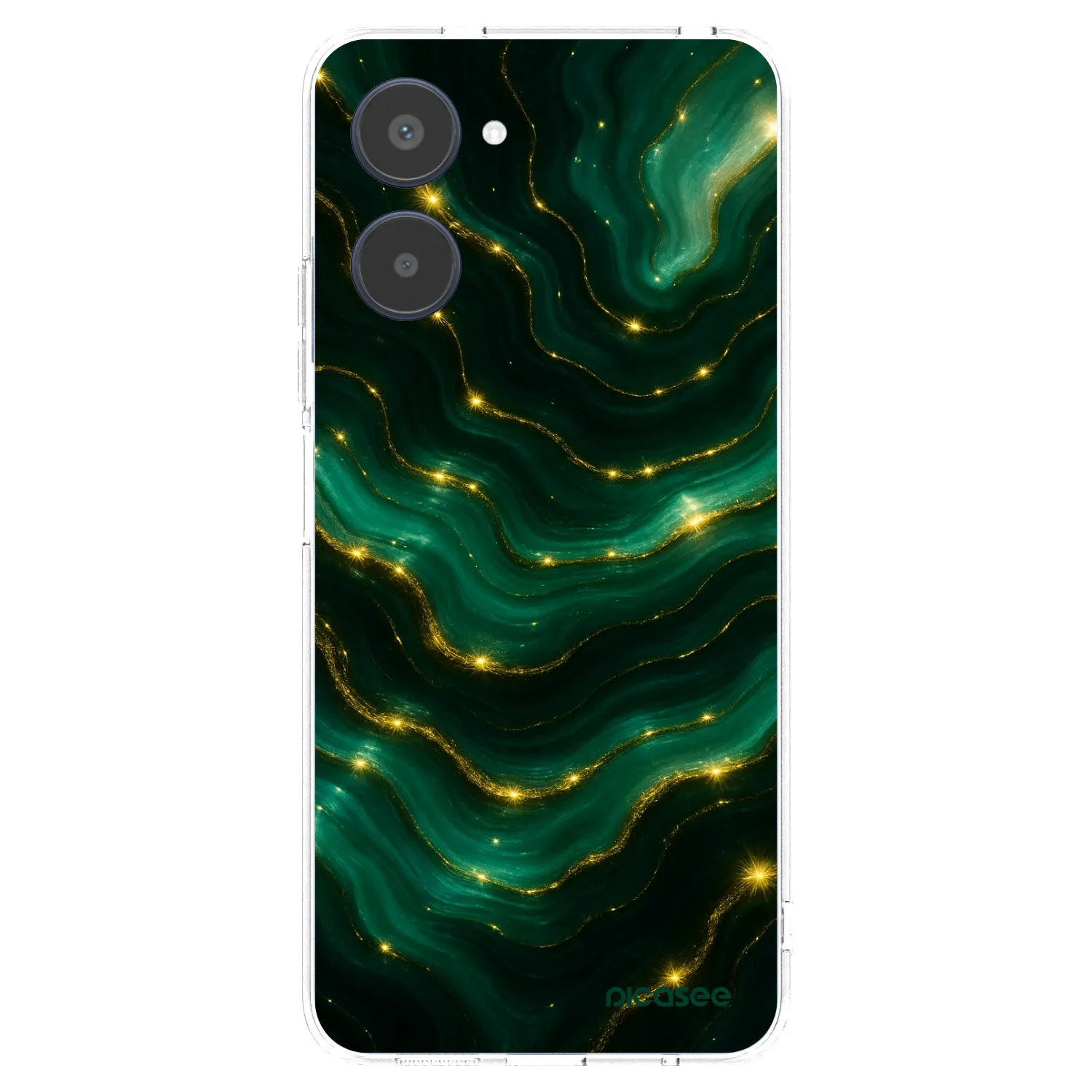 Picasee silikonový průhledný obal pro Realme 10 4G - Emerald