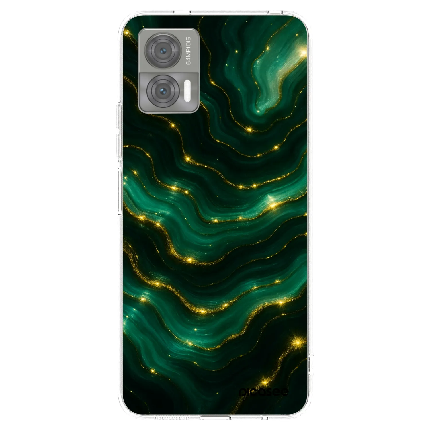 Picasee silikonový průhledný obal pro Motorola Edge 30 Neo - Emerald