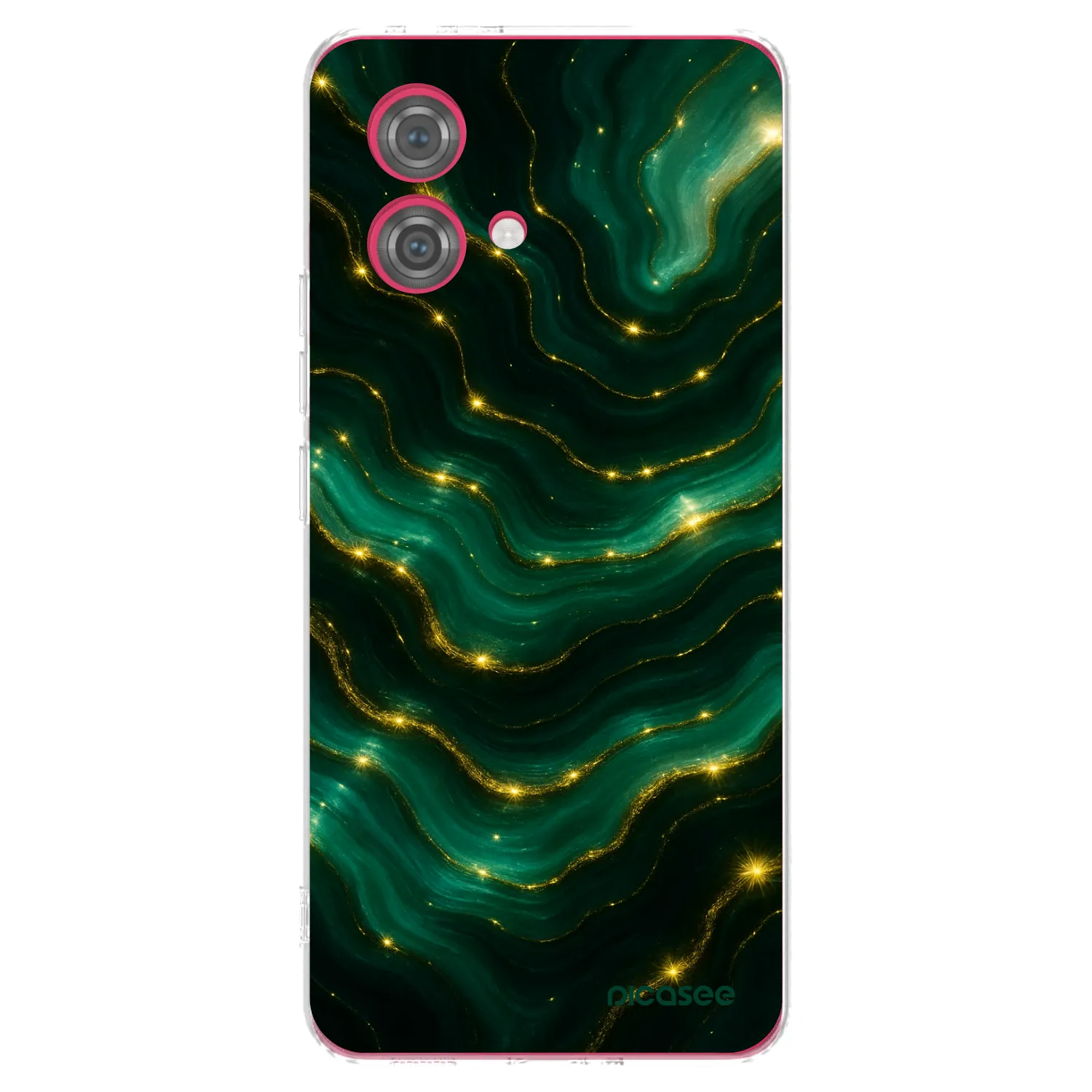 Picasee silikonový průhledný obal pro Motorola Moto G84 5G - Emerald
