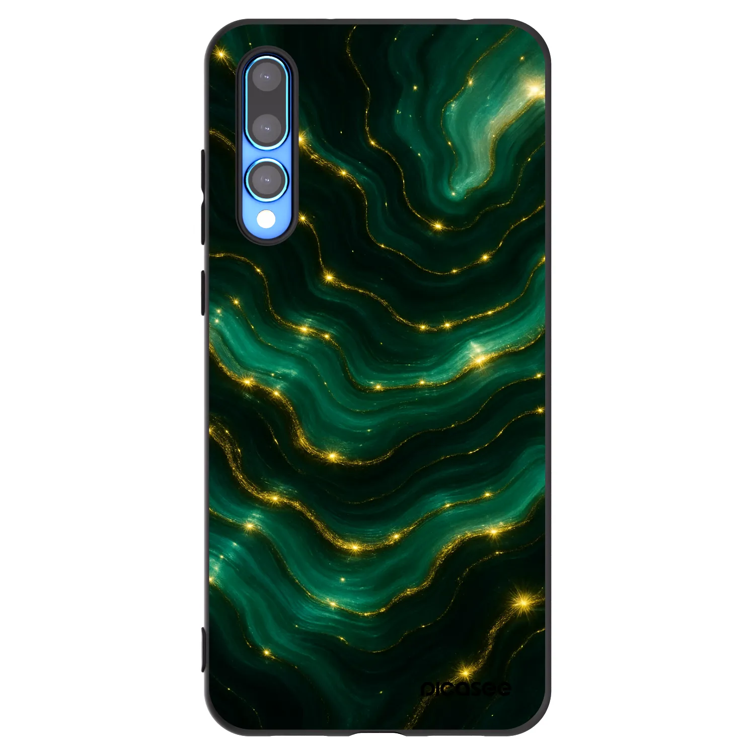 Picasee silikonový černý obal pro Huawei P20 Pro - Emerald