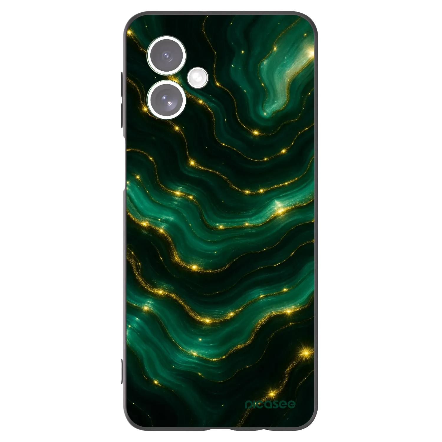 Picasee silikonový černý obal pro Motorola Moto G54 5G - Emerald