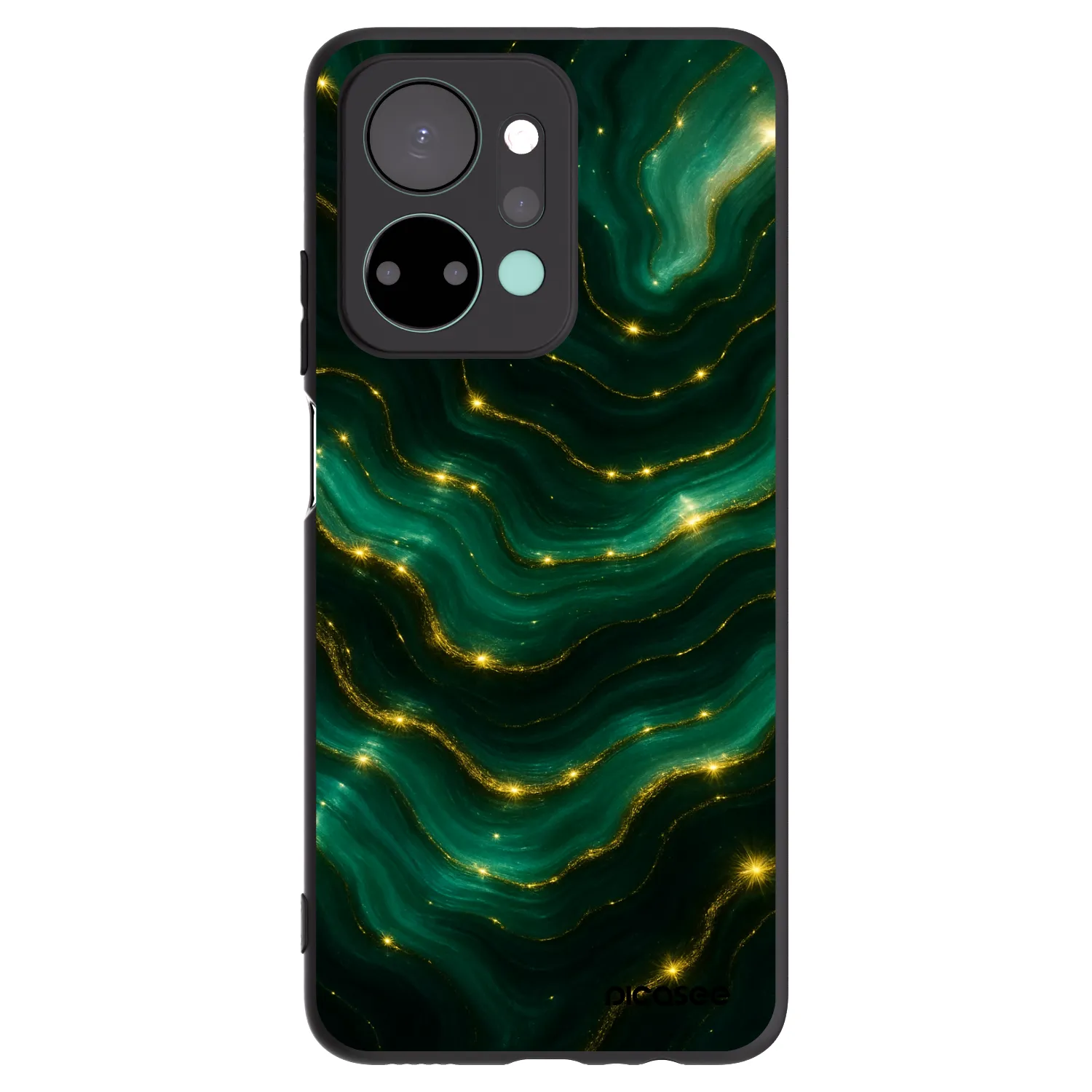 Picasee silikonový černý obal pro Honor X7a - Emerald