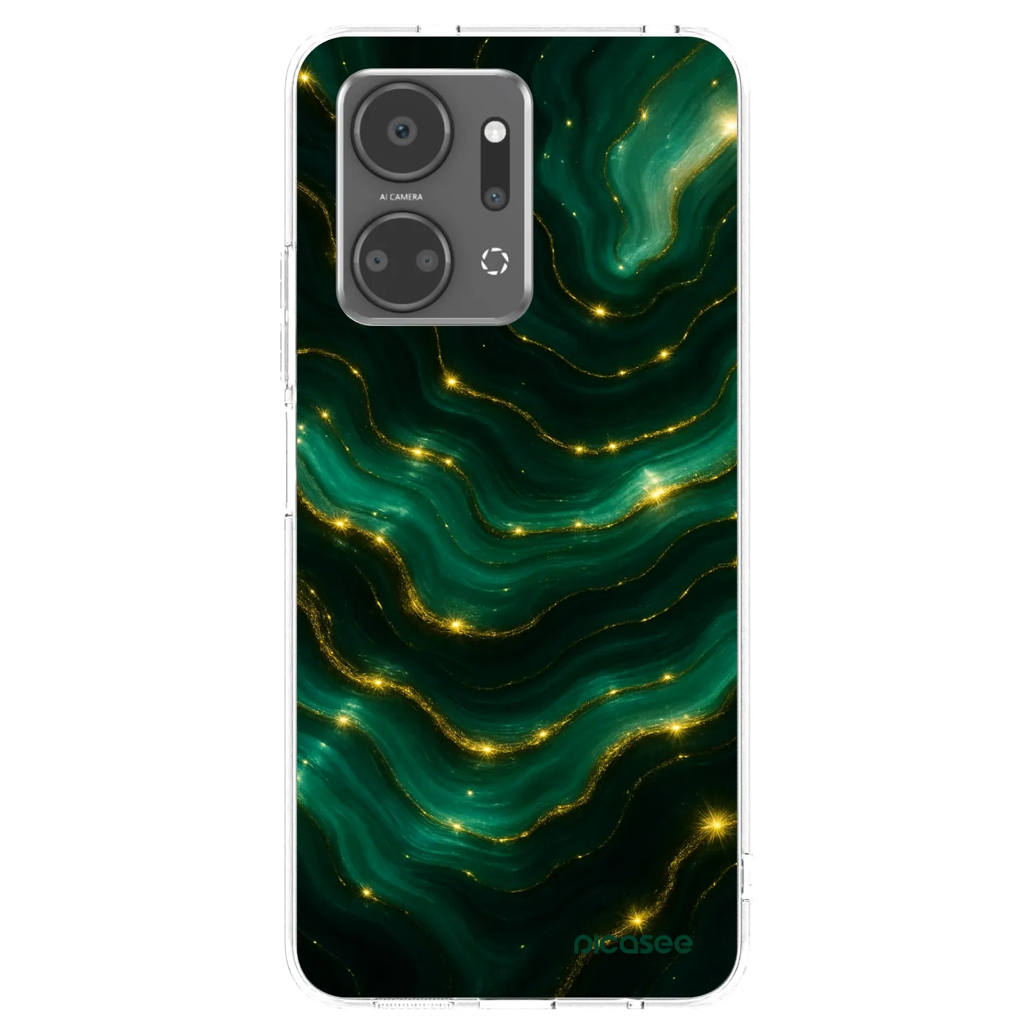 Picasee silikonový průhledný obal pro Honor X7a - Emerald