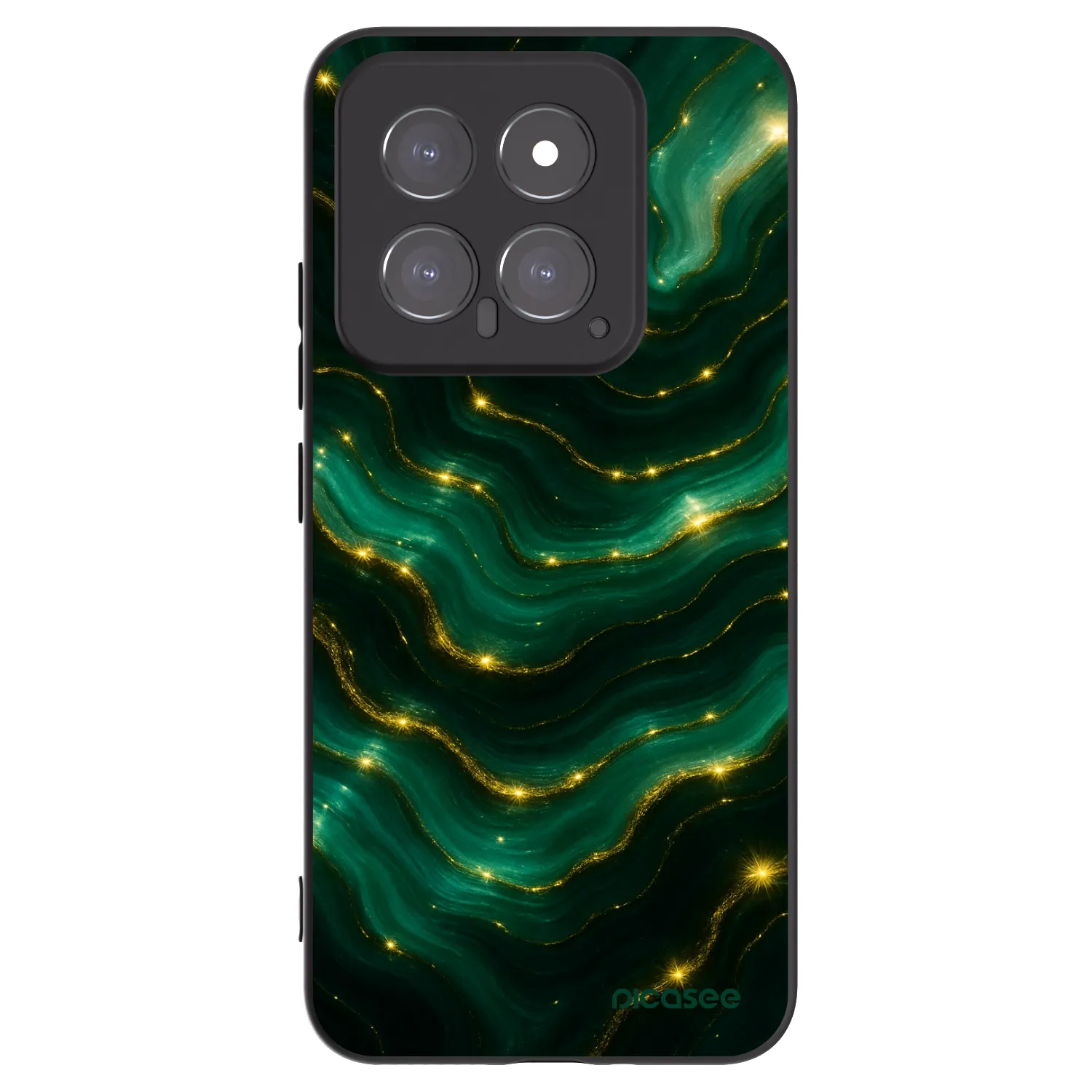 Picasee silikonový černý obal pro Xiaomi 14 - Emerald