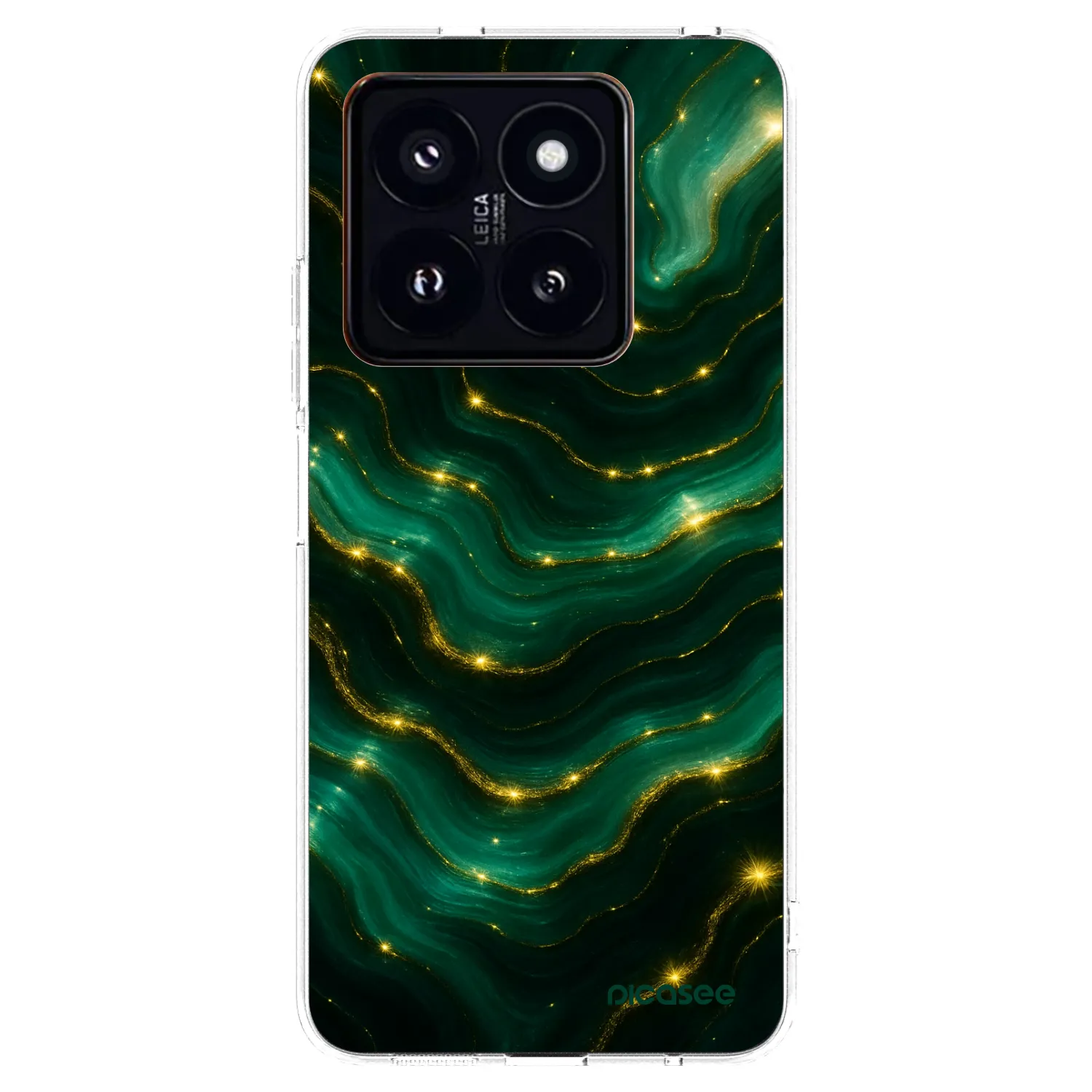 Picasee silikonový průhledný obal pro Xiaomi 14 Pro - Emerald