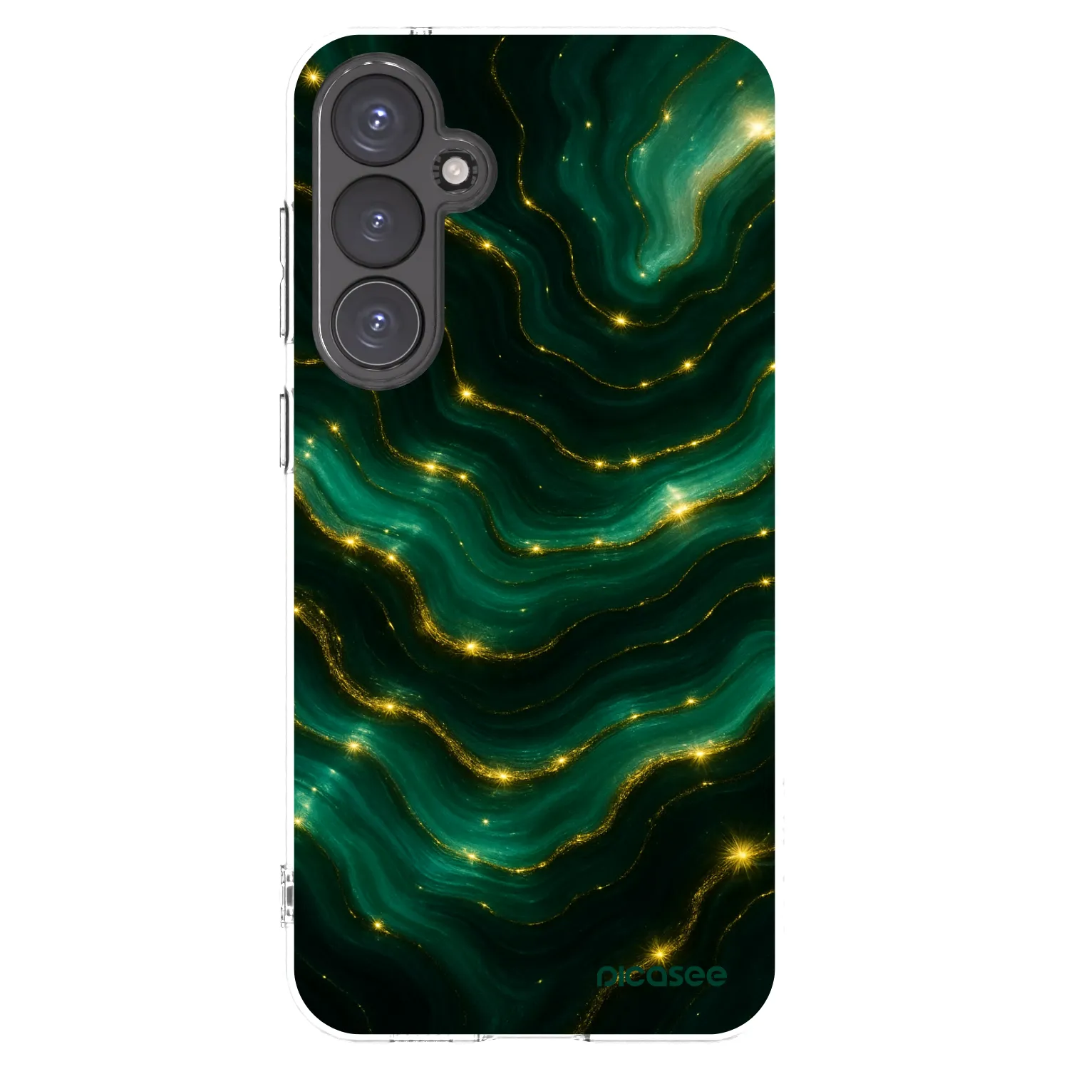 Picasee silikonový průhledný obal pro Samsung Galaxy S23 FE S711B - Emerald