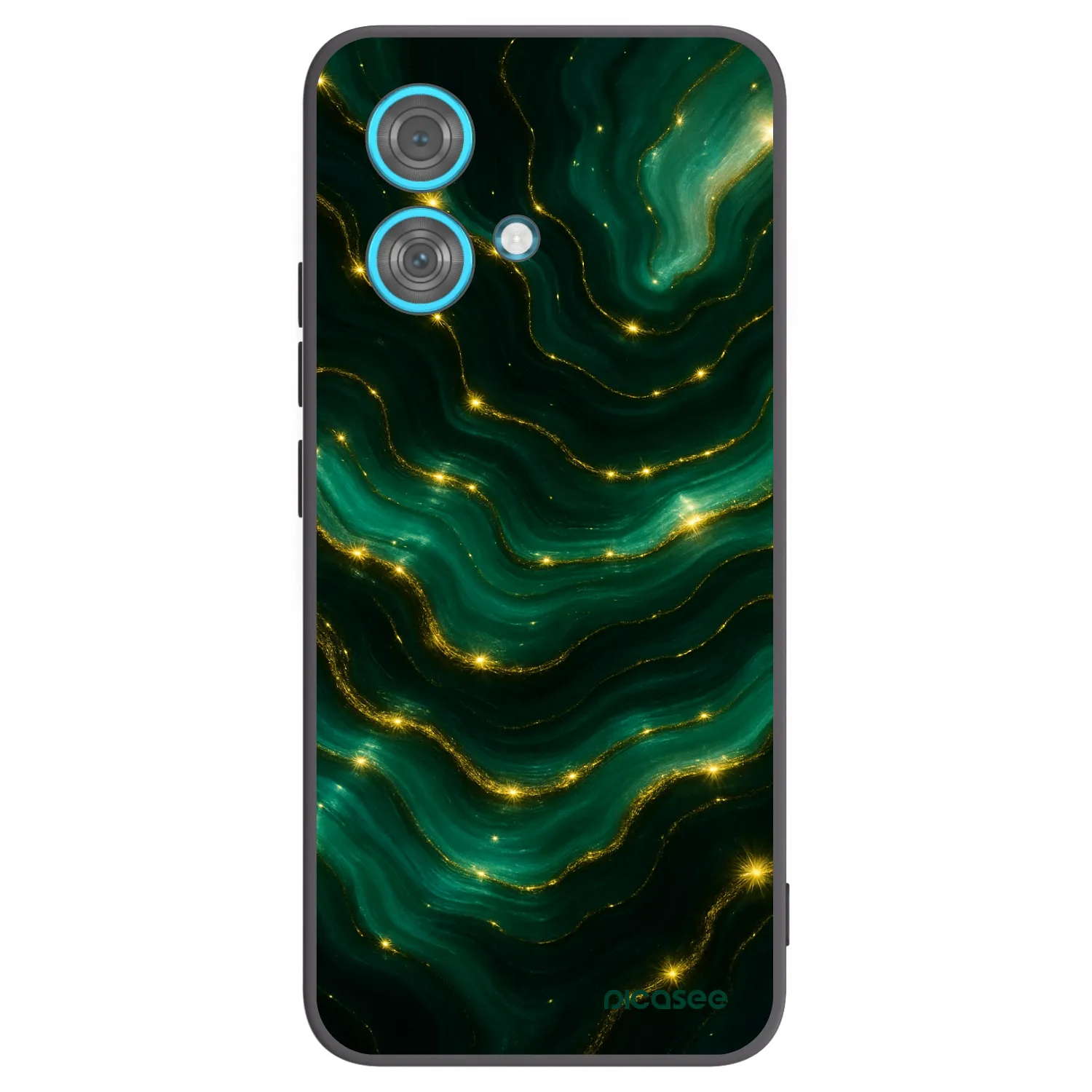 Picasee silikonový černý obal pro Motorola Edge 40 Neo - Emerald