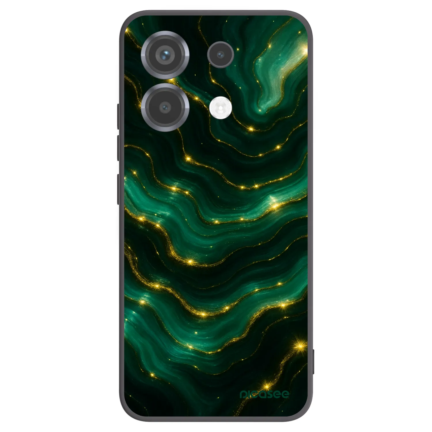Picasee silikonový černý obal pro Xiaomi Poco X6 - Emerald