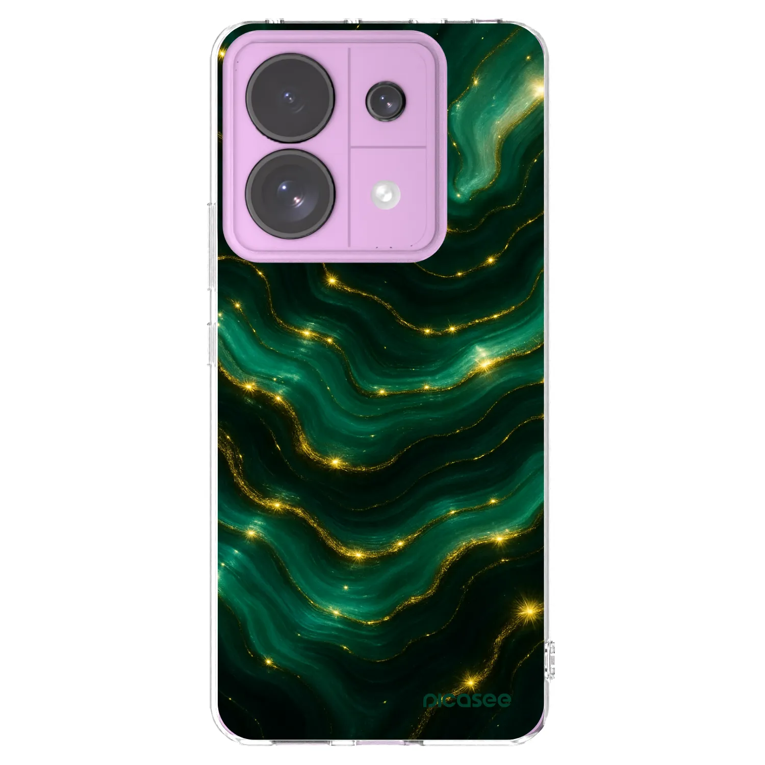 Picasee silikonový průhledný obal pro Xiaomi Redmi Note 13 Pro 5G - Emerald