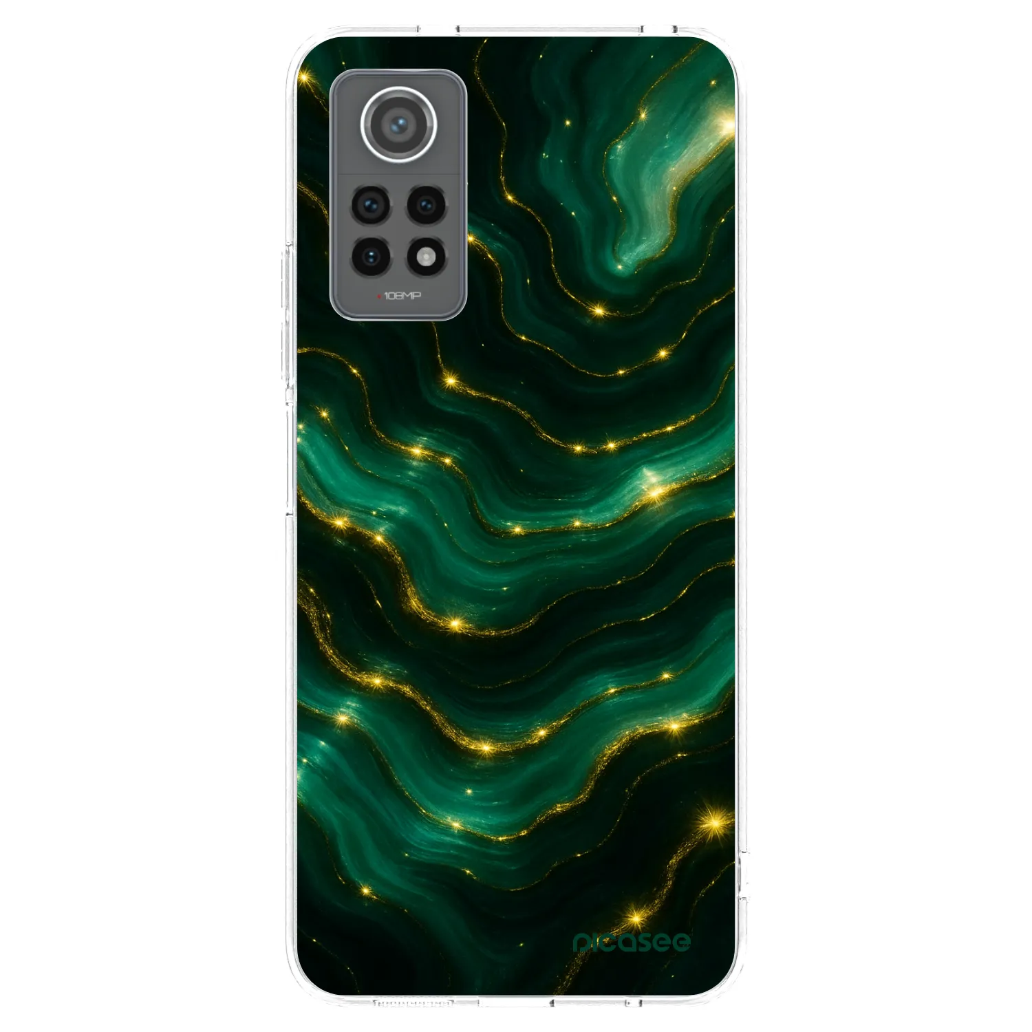Picasee silikonový průhledný obal pro Xiaomi Redmi Note 12 Pro 4G - Emerald