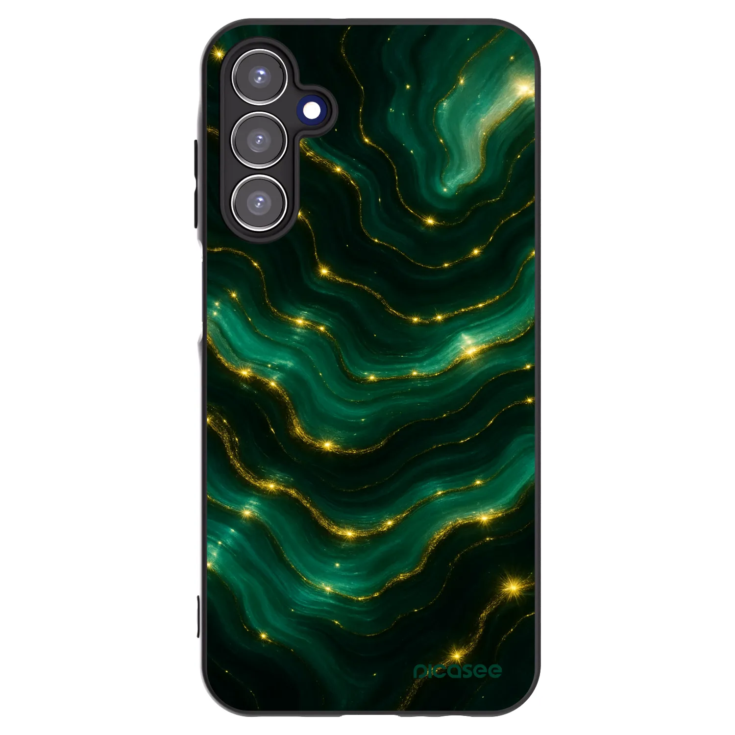 Picasee silikonový černý obal pro Samsung Galaxy A15 A155F 4G - Emerald